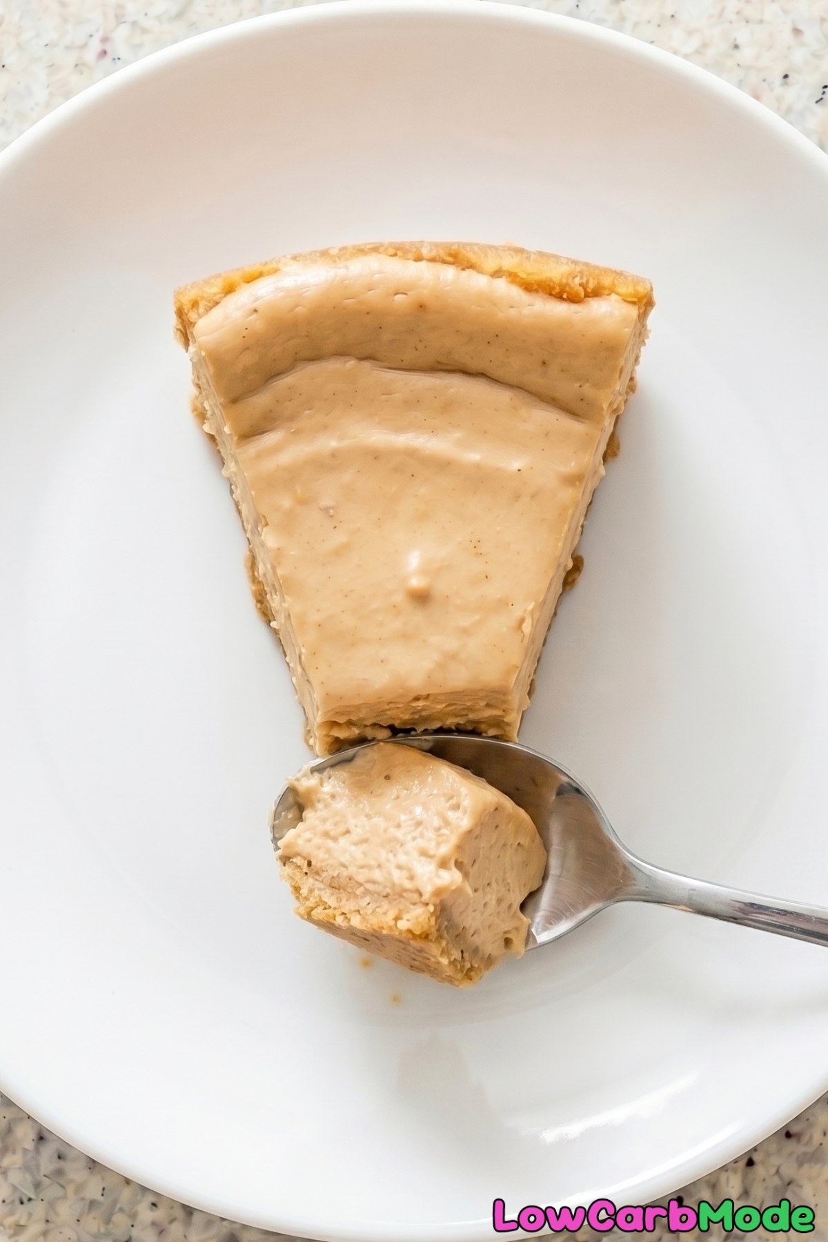 Homemade keto peanut butter cheesecake