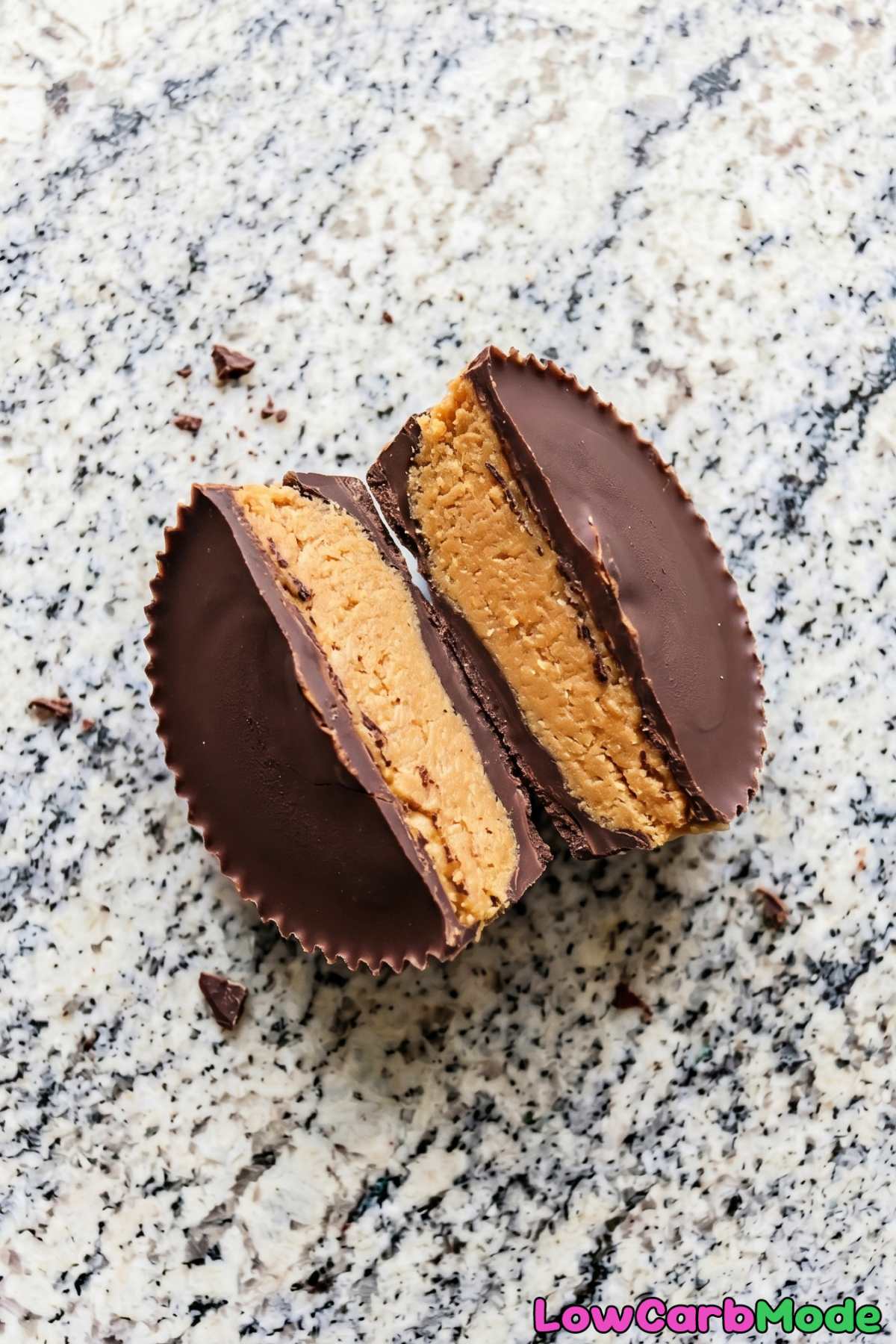 Silky keto peanut butter cups freshly made