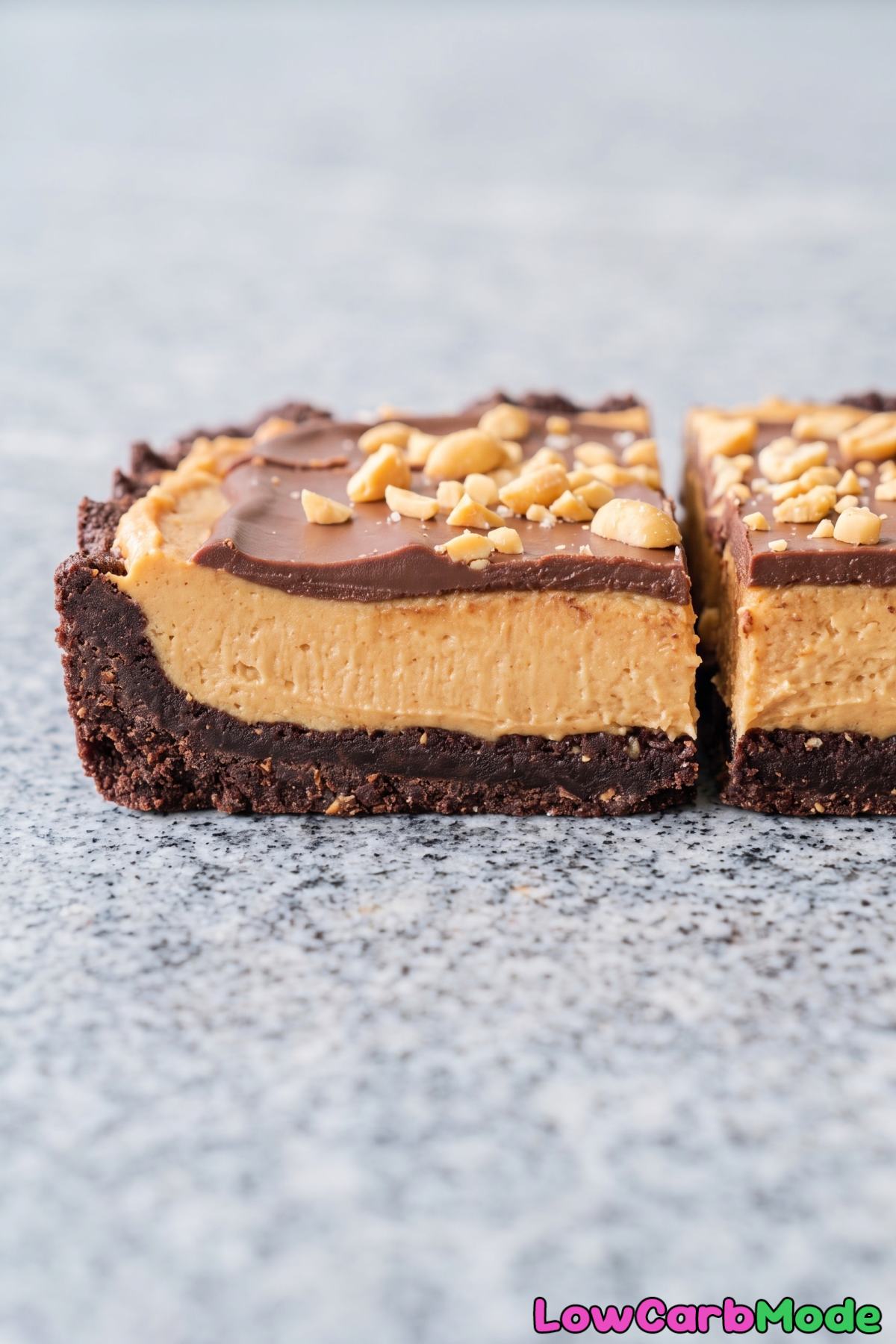No bake keto peanut butter pie bars