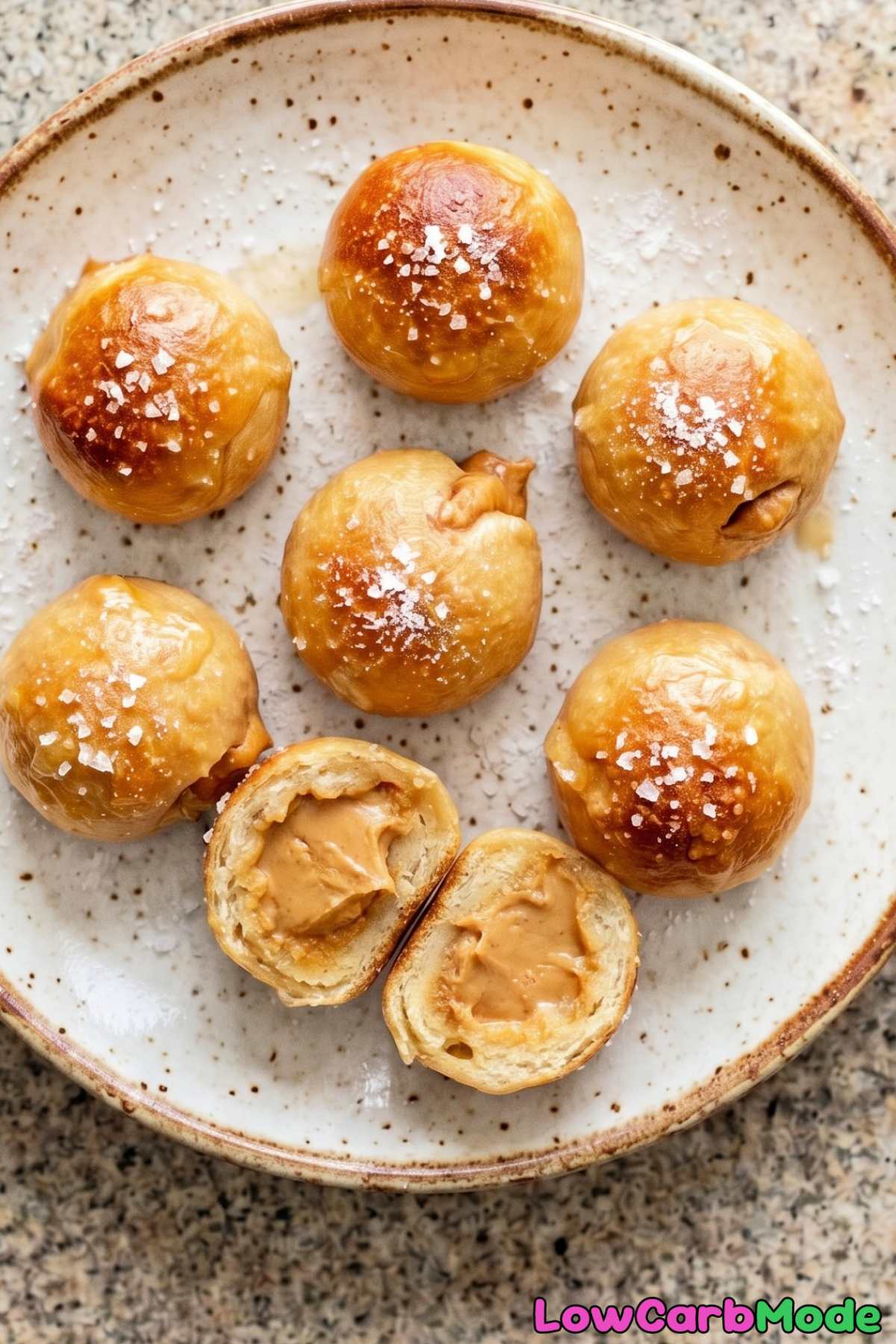 Easy keto peanut butter pretzel bites
