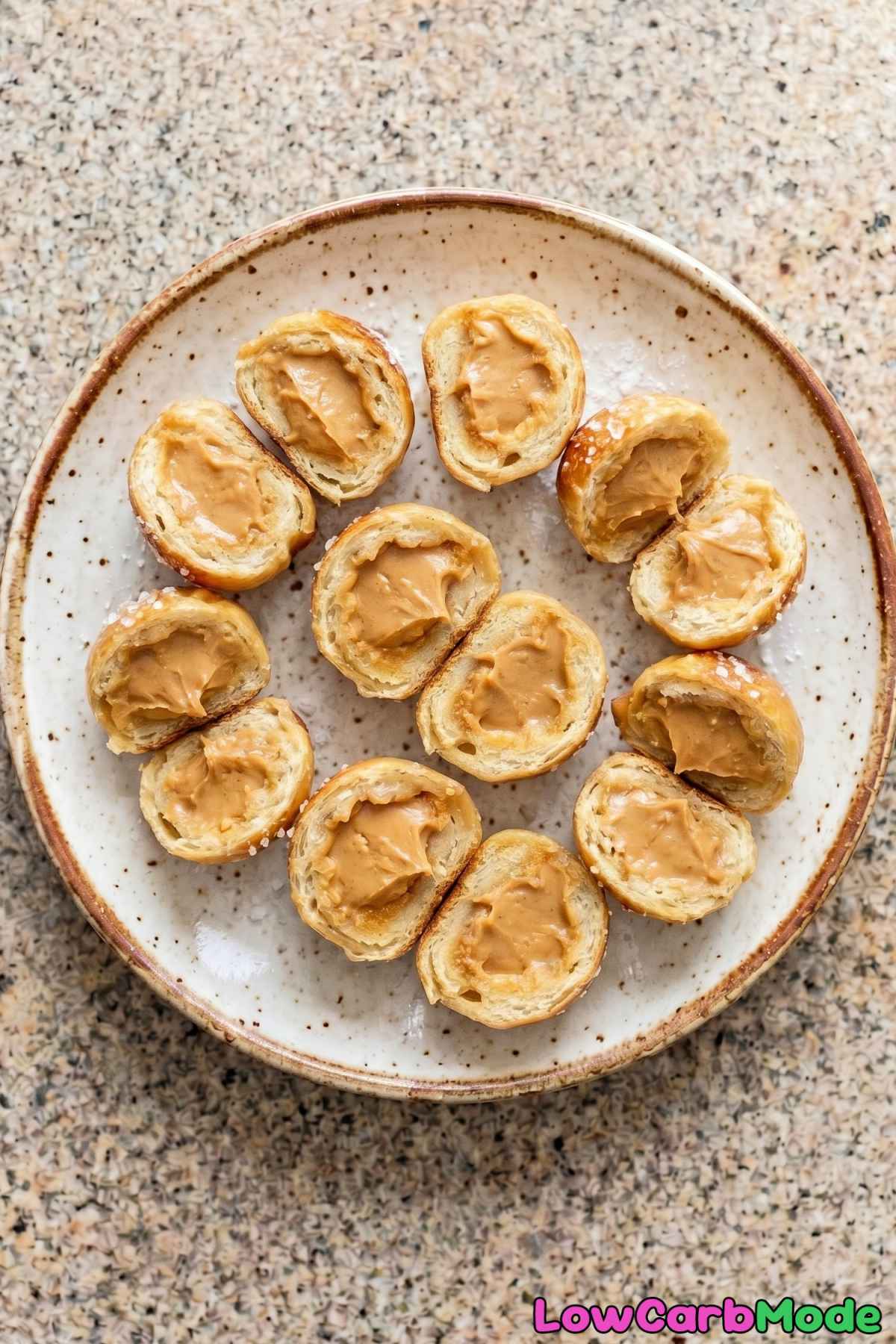 Irresistible keto peanut butter pretzel bites