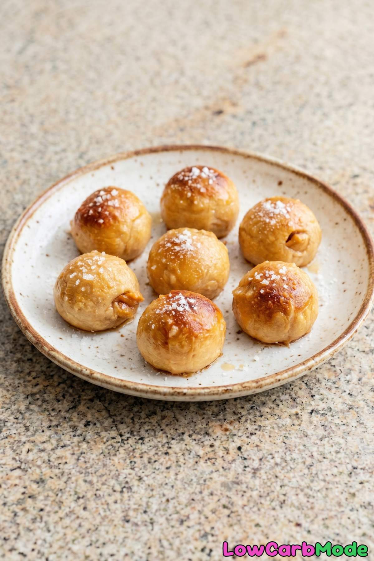 Snackable keto peanut butter pretzel bites