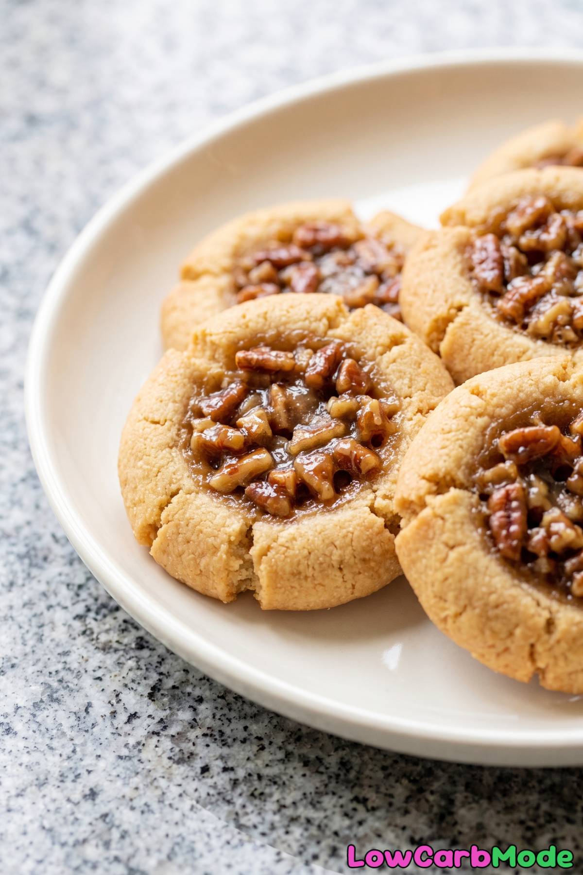 Fresh baked keto pecan cookies