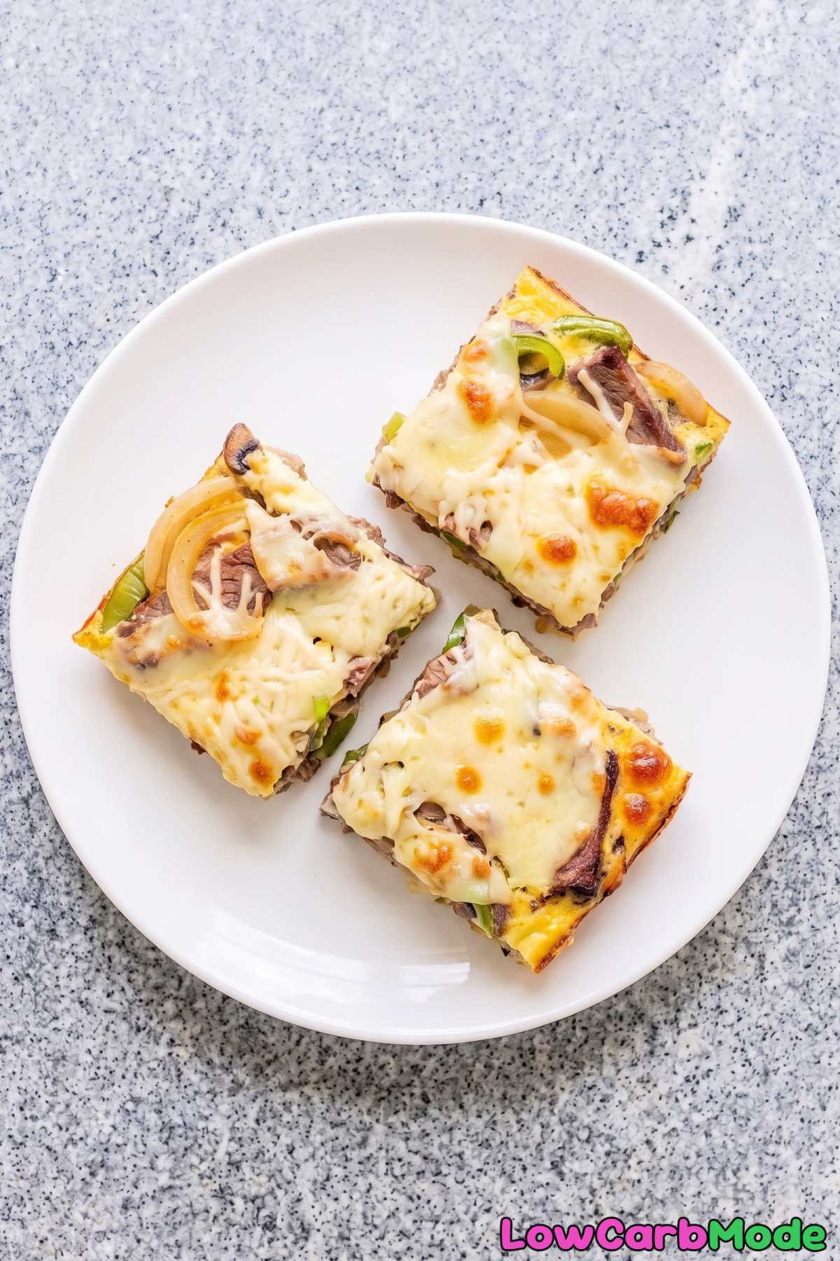 Baked low carb Philly cheesesteak casserole