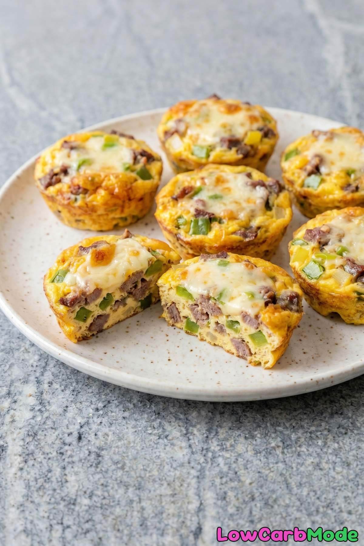 comforting philly cheesesteak egg bites