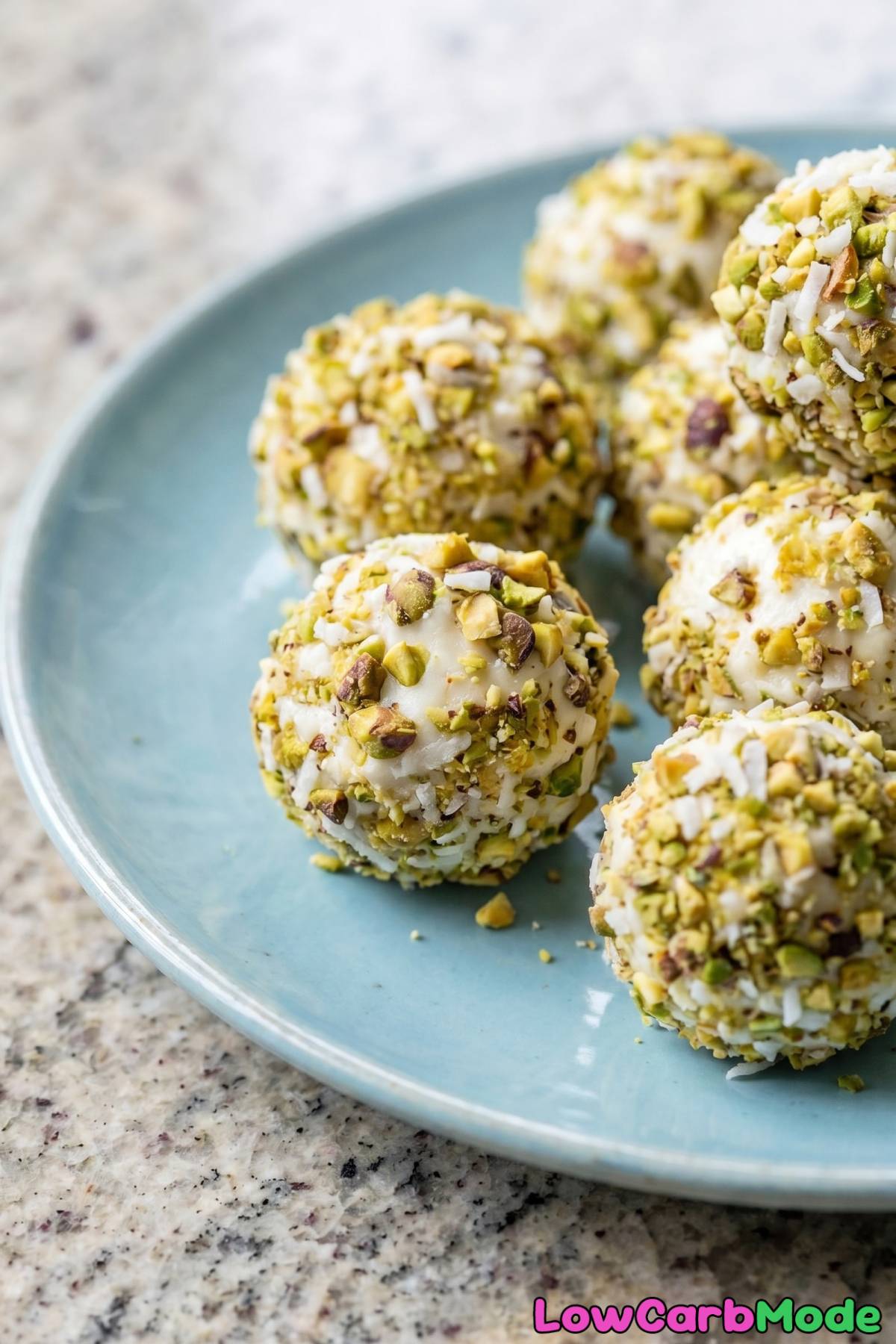 Decadent pistachio truffles keto friendly