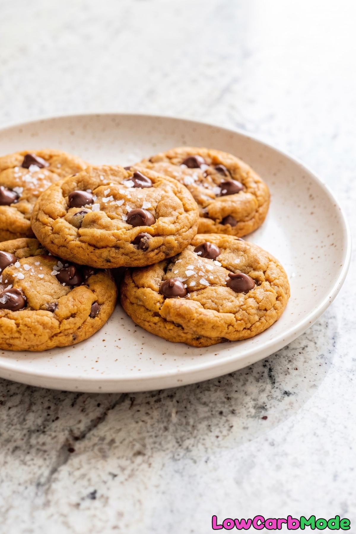 Homemade keto pumpkin chocolate chip cookies