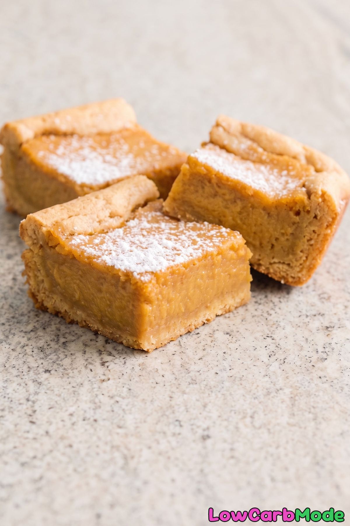 Warm keto pumpkin butter cake square
