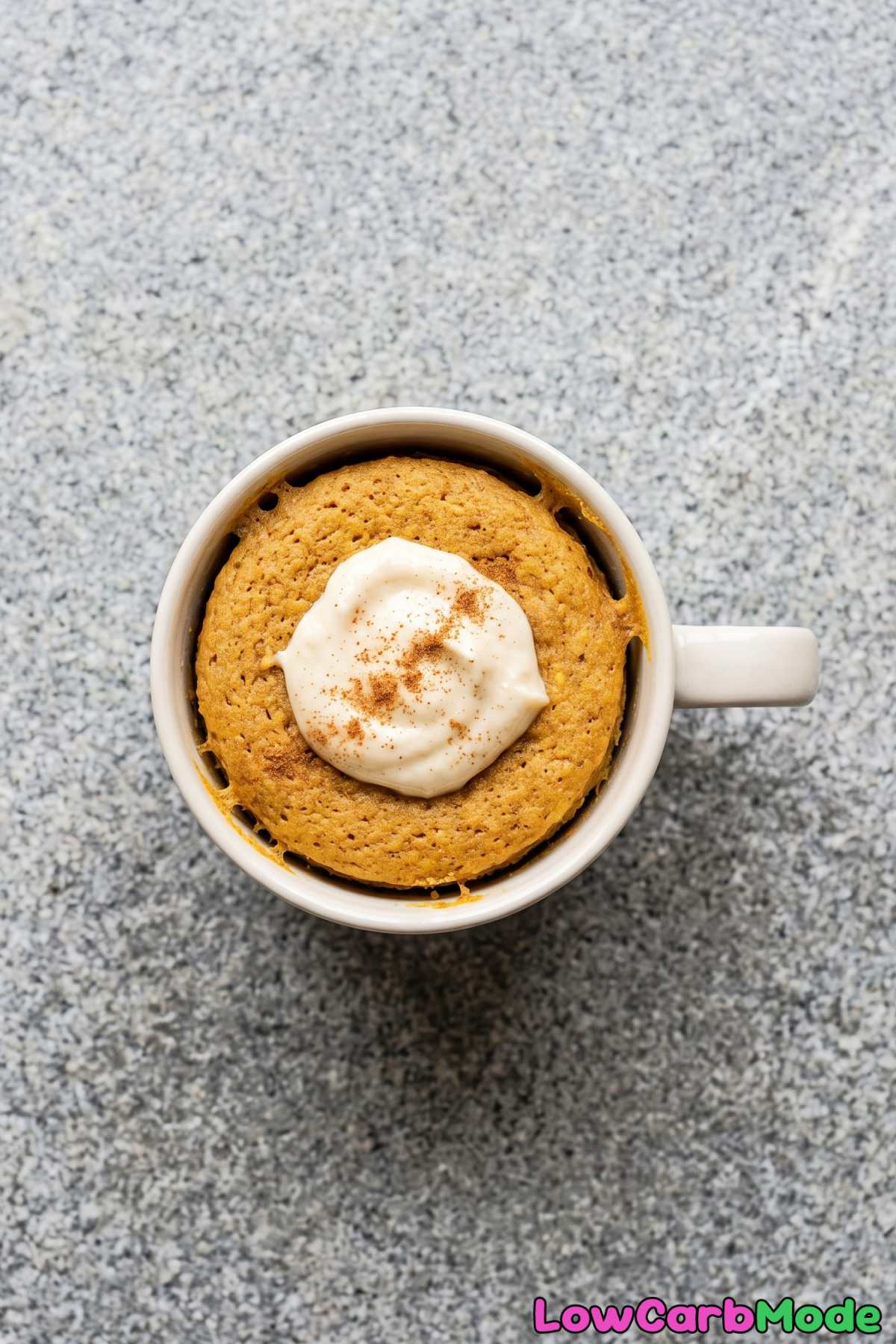 Single serve keto pumpkin mug cake
