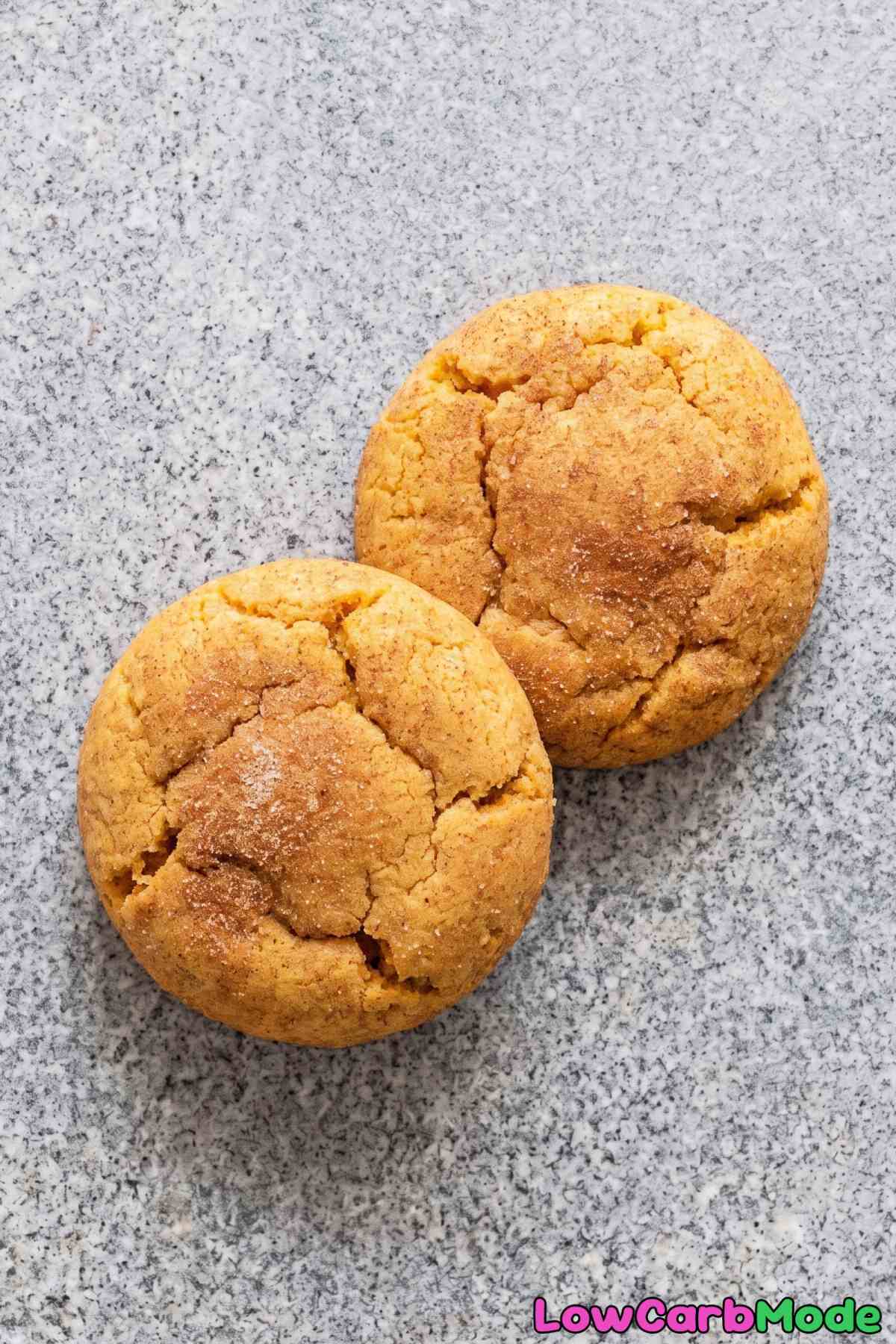 Fresh baked keto snickerdoodles