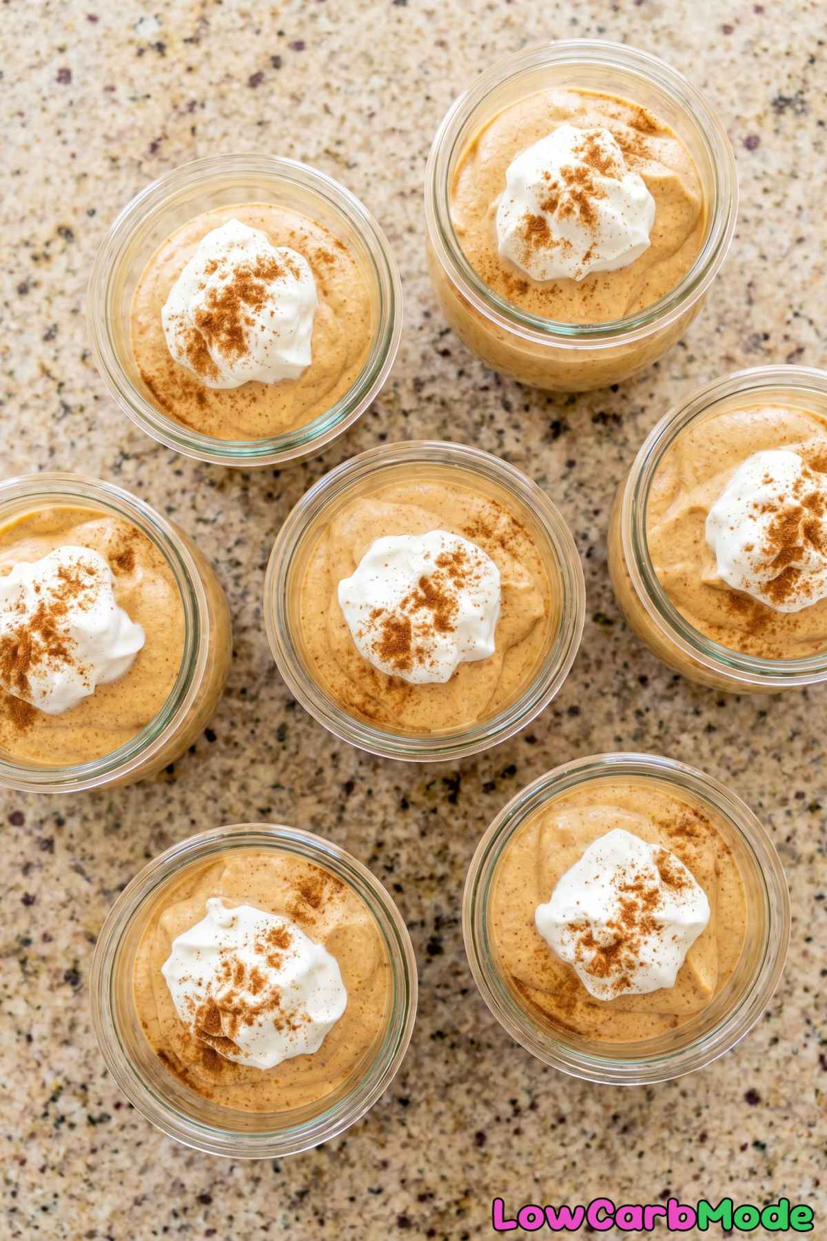 Luscious keto pumpkin spice latte mousse