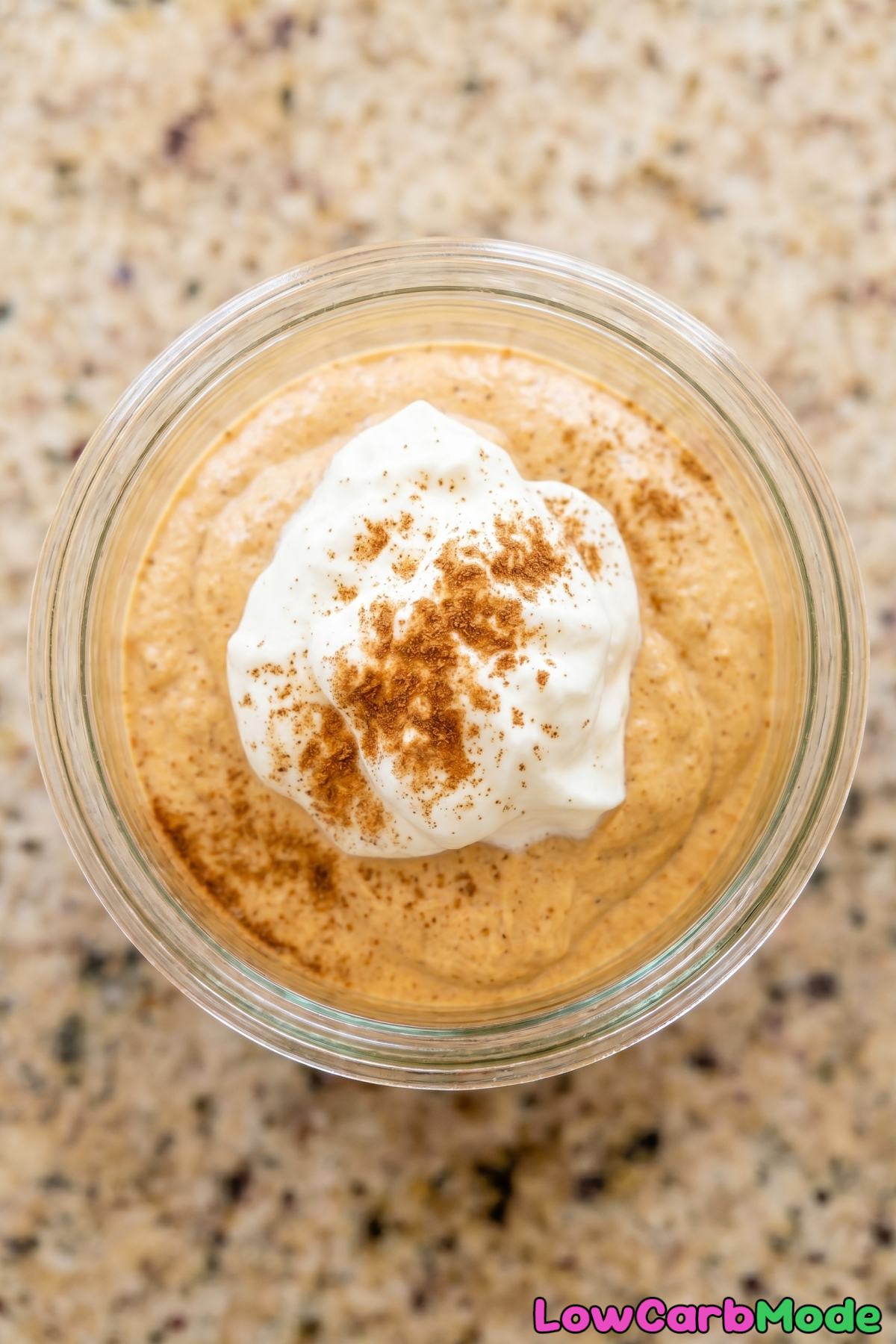 Whipped keto pumpkin spice latte mousse