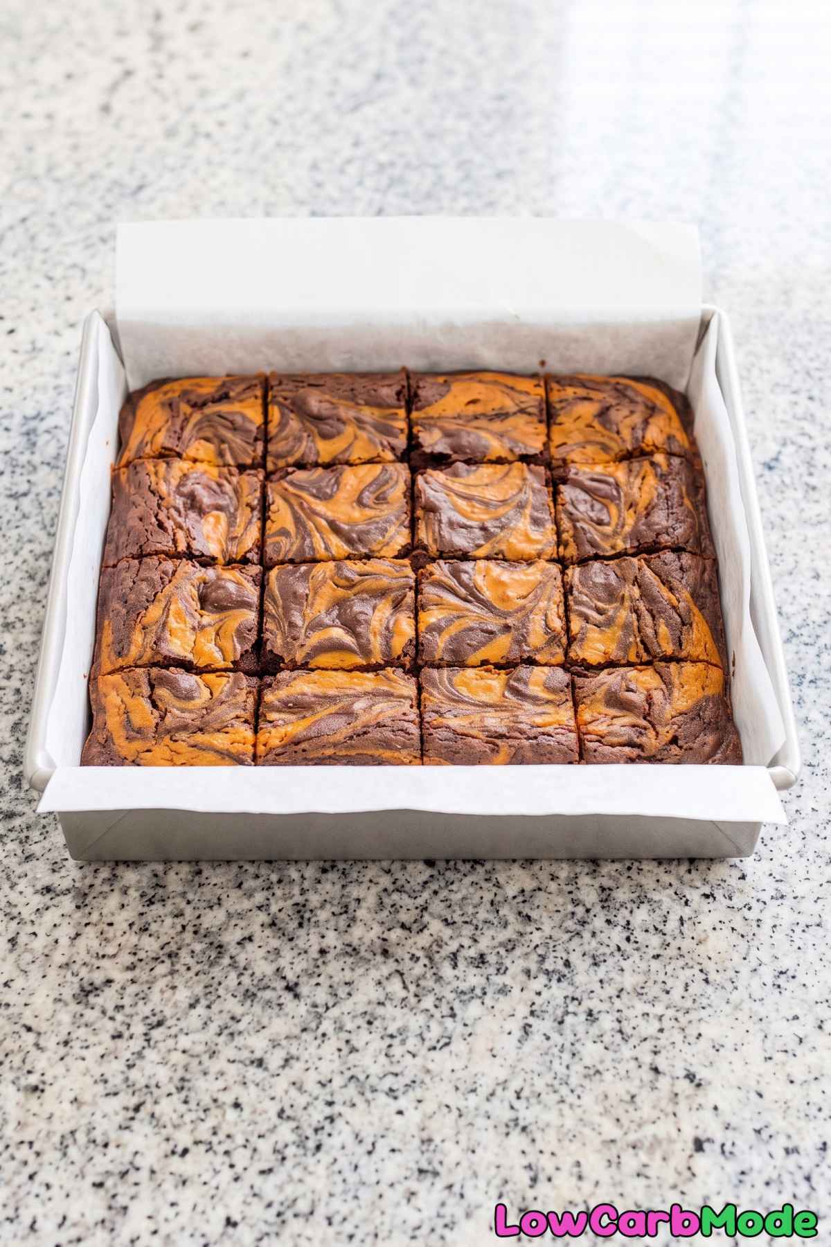 Soft low carb pumpkin brownies