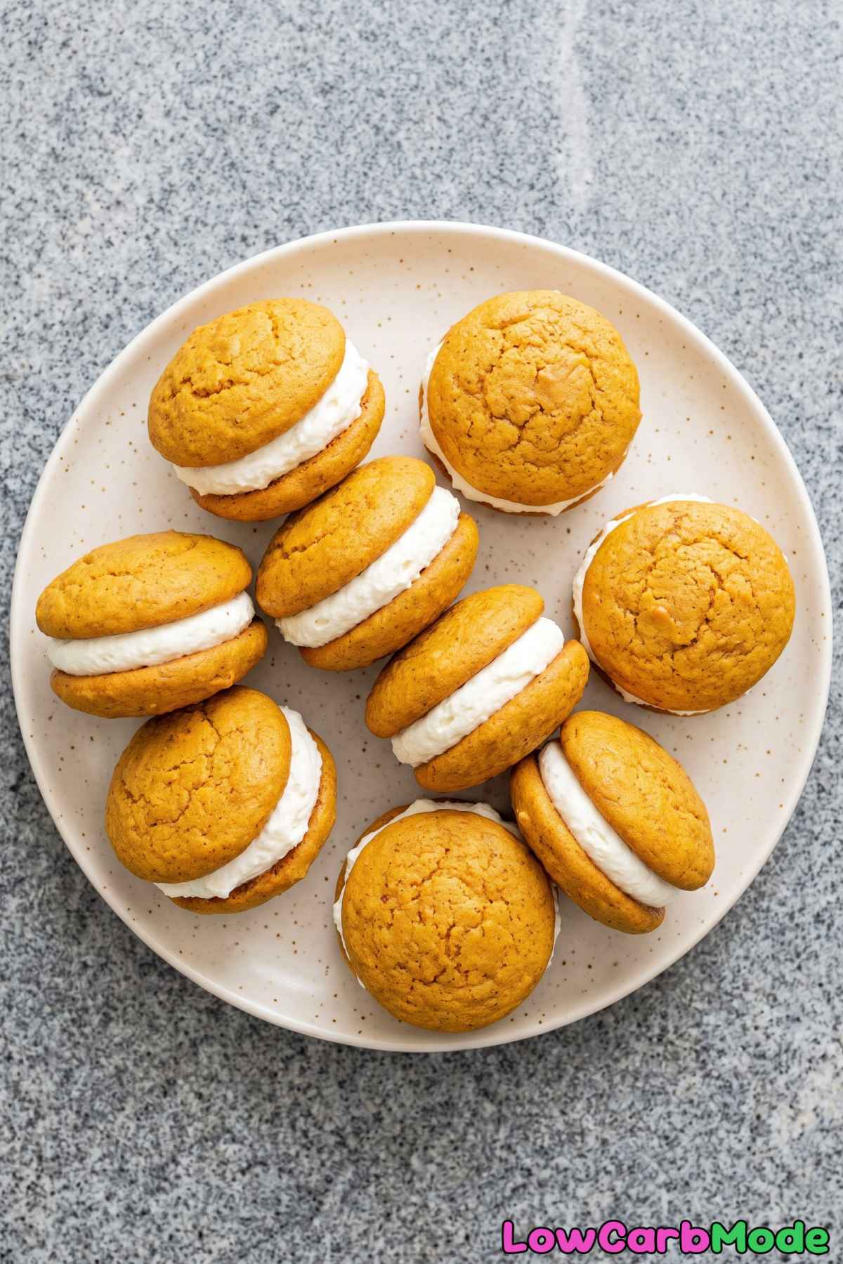 Sweet low carb pumpkin whoopie pies