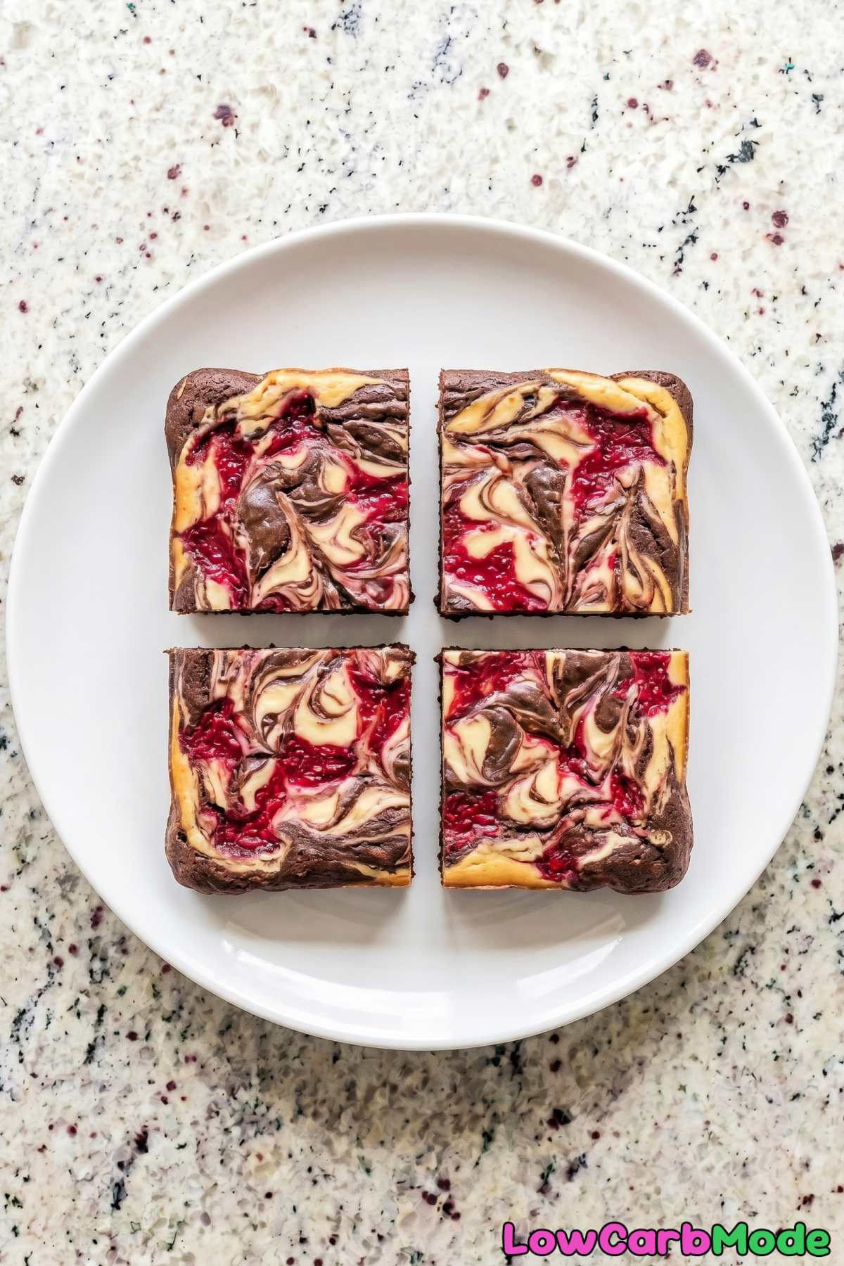 keto raspberry cheesecake brownies