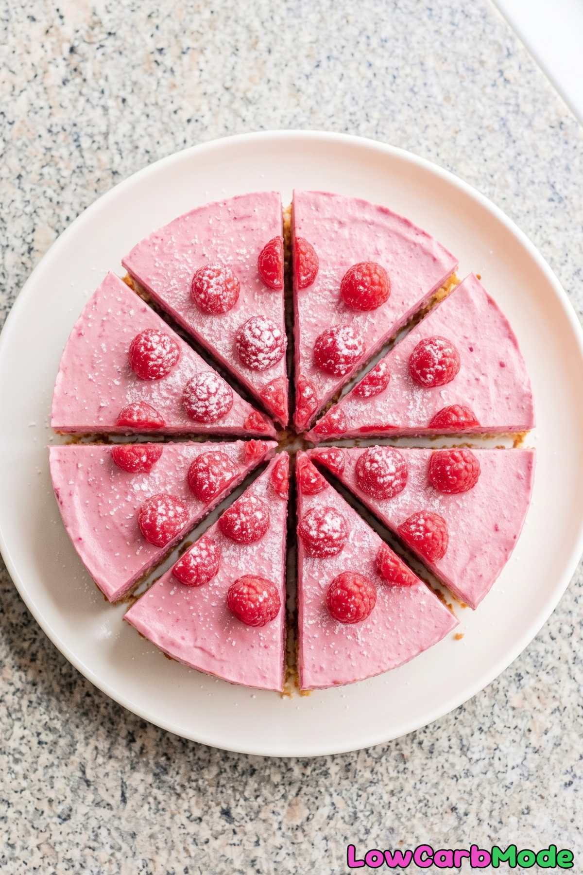 low carb raspberry cream cake
