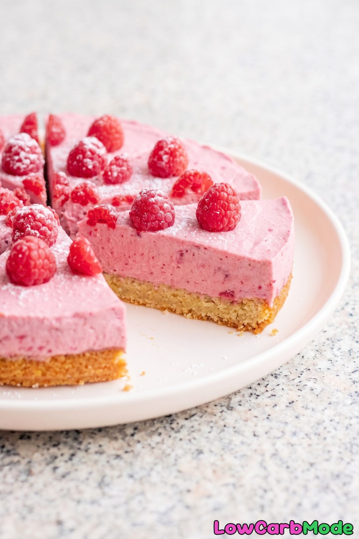soft keto raspberry cream cake