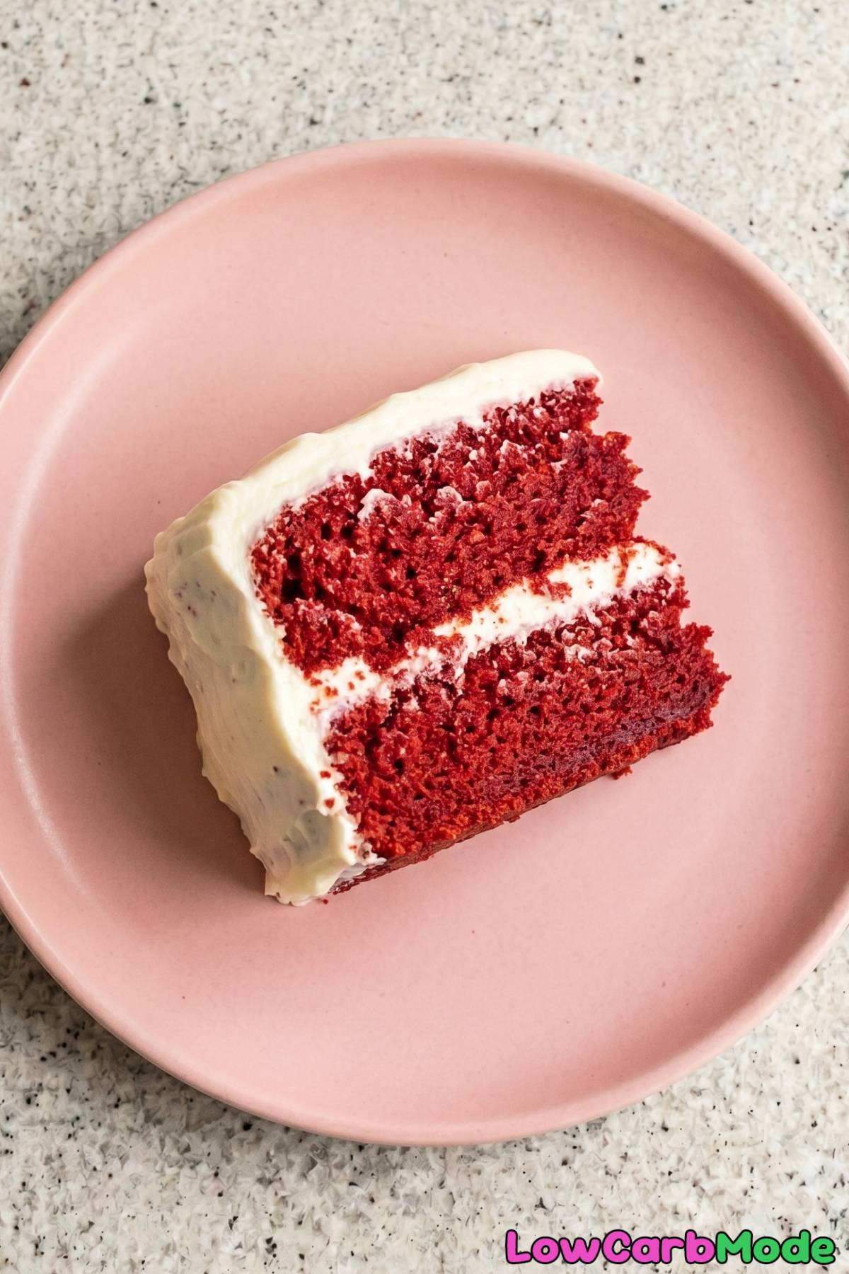 Fluffy keto red velvet cake homemade