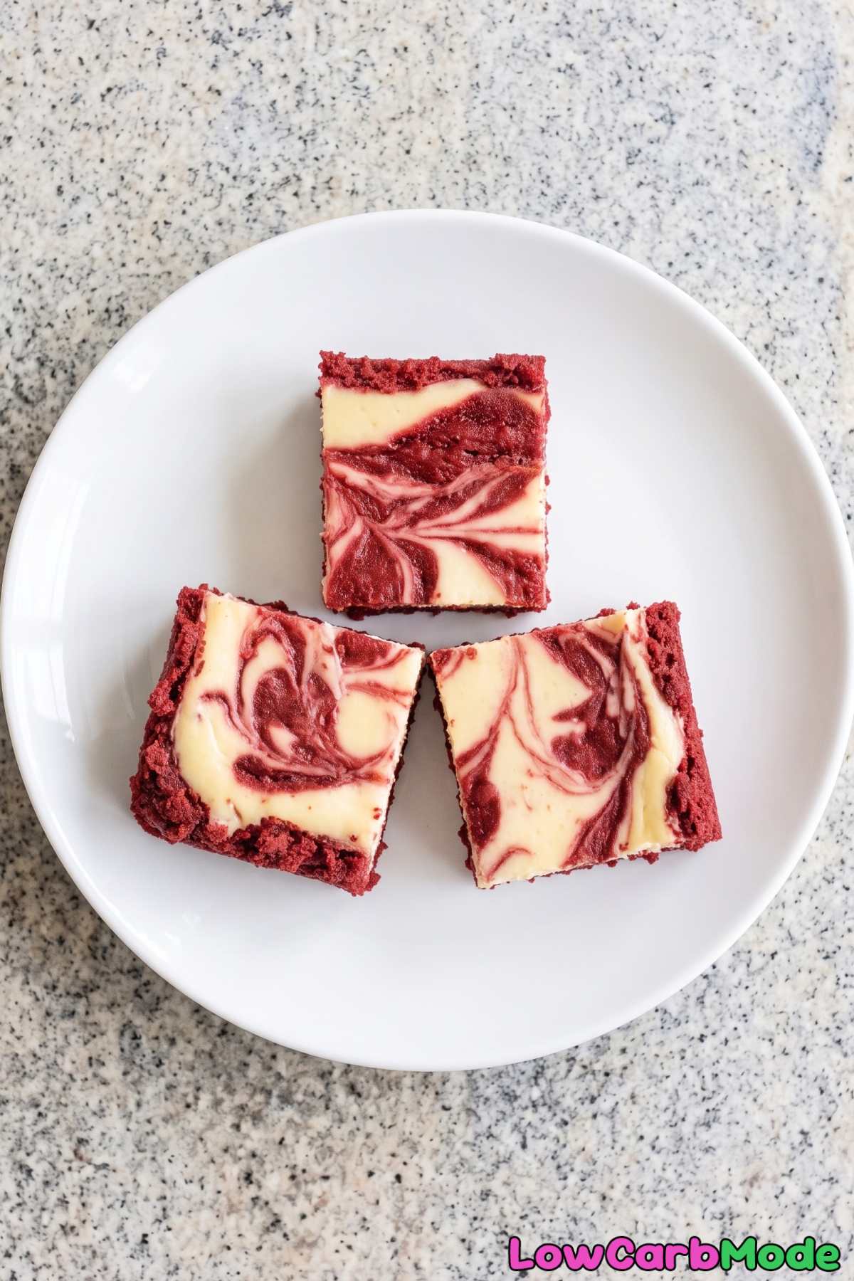 Keto red velvet cheesecake bars