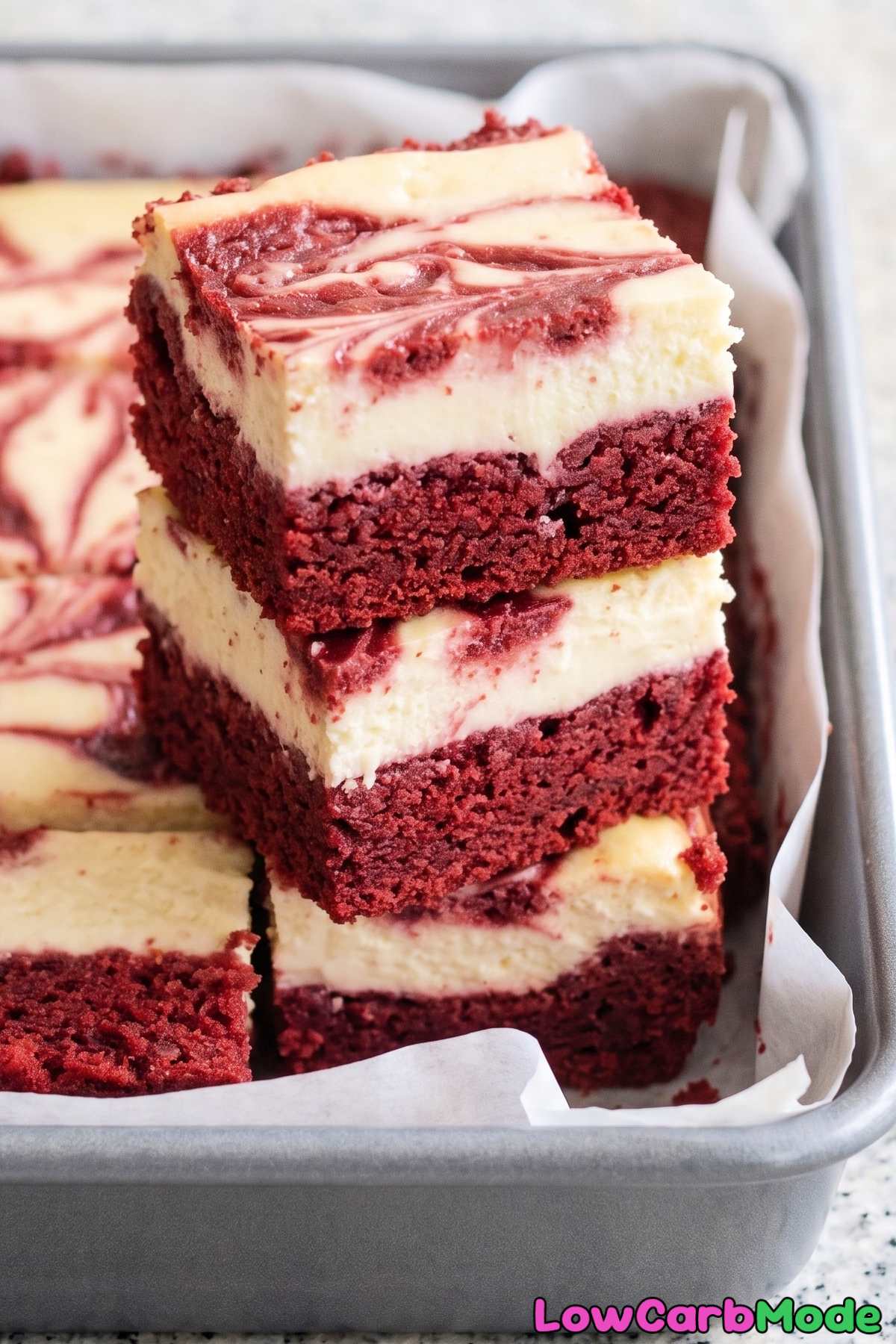 Grain-free red velvet cheesecake bars