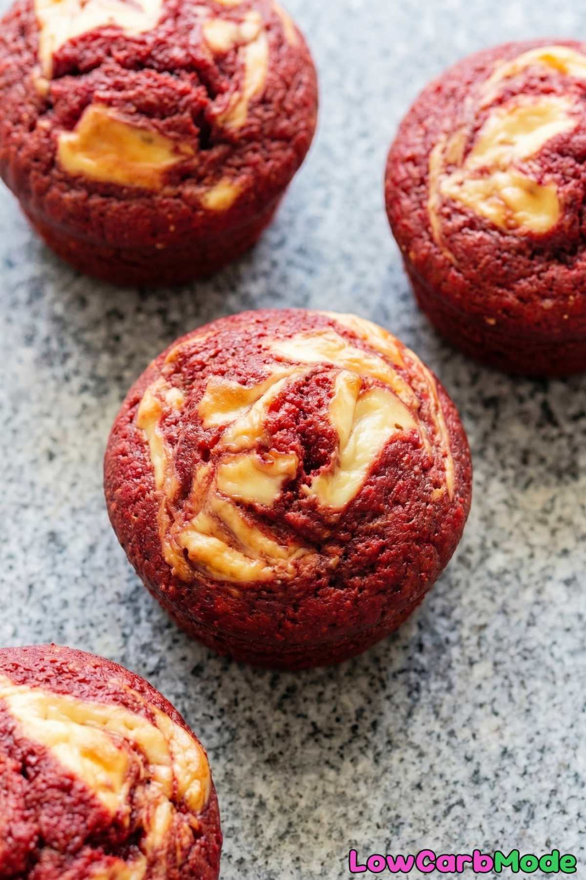 keto red velvet cream cheese muffins