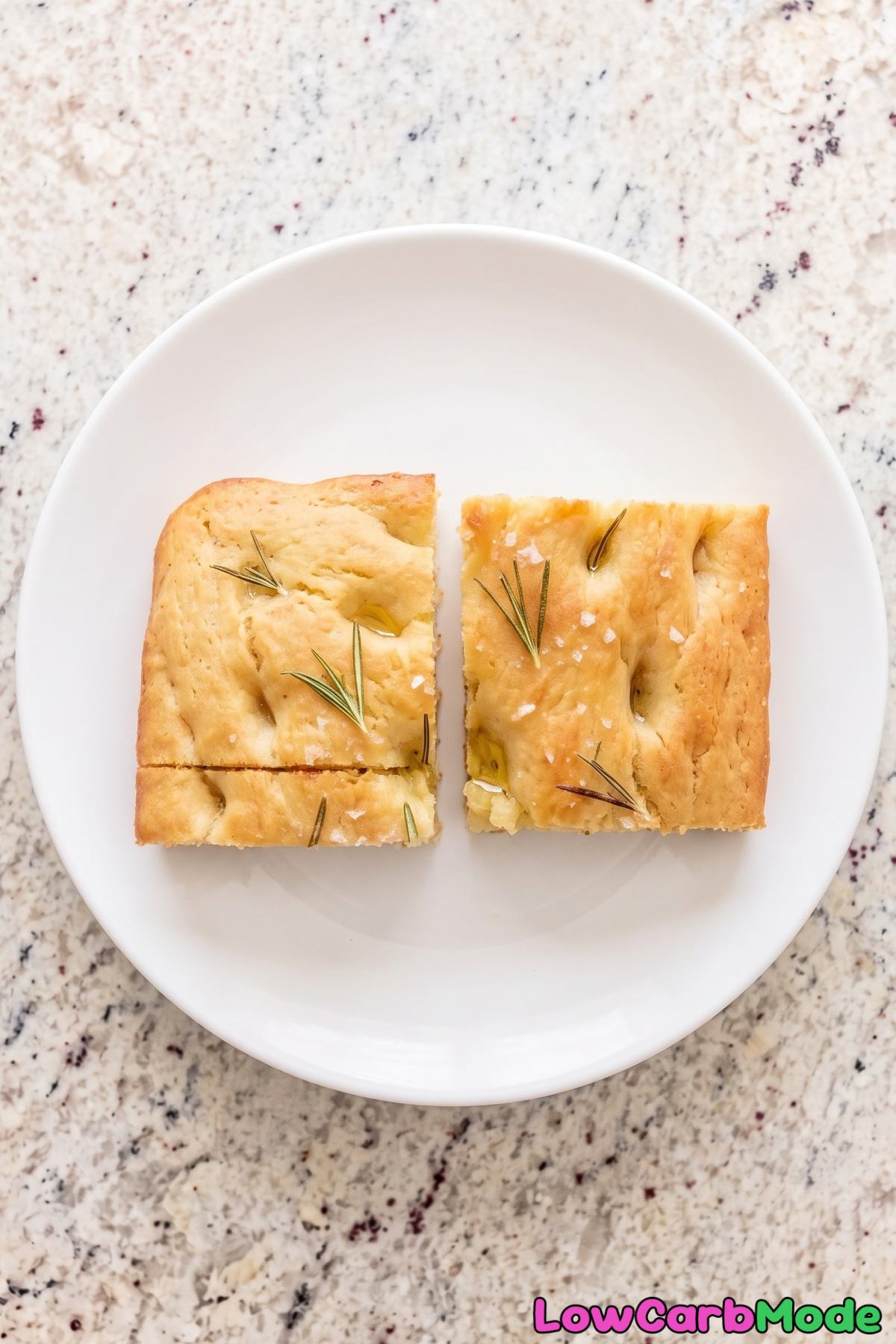 low carb rosemary focaccia