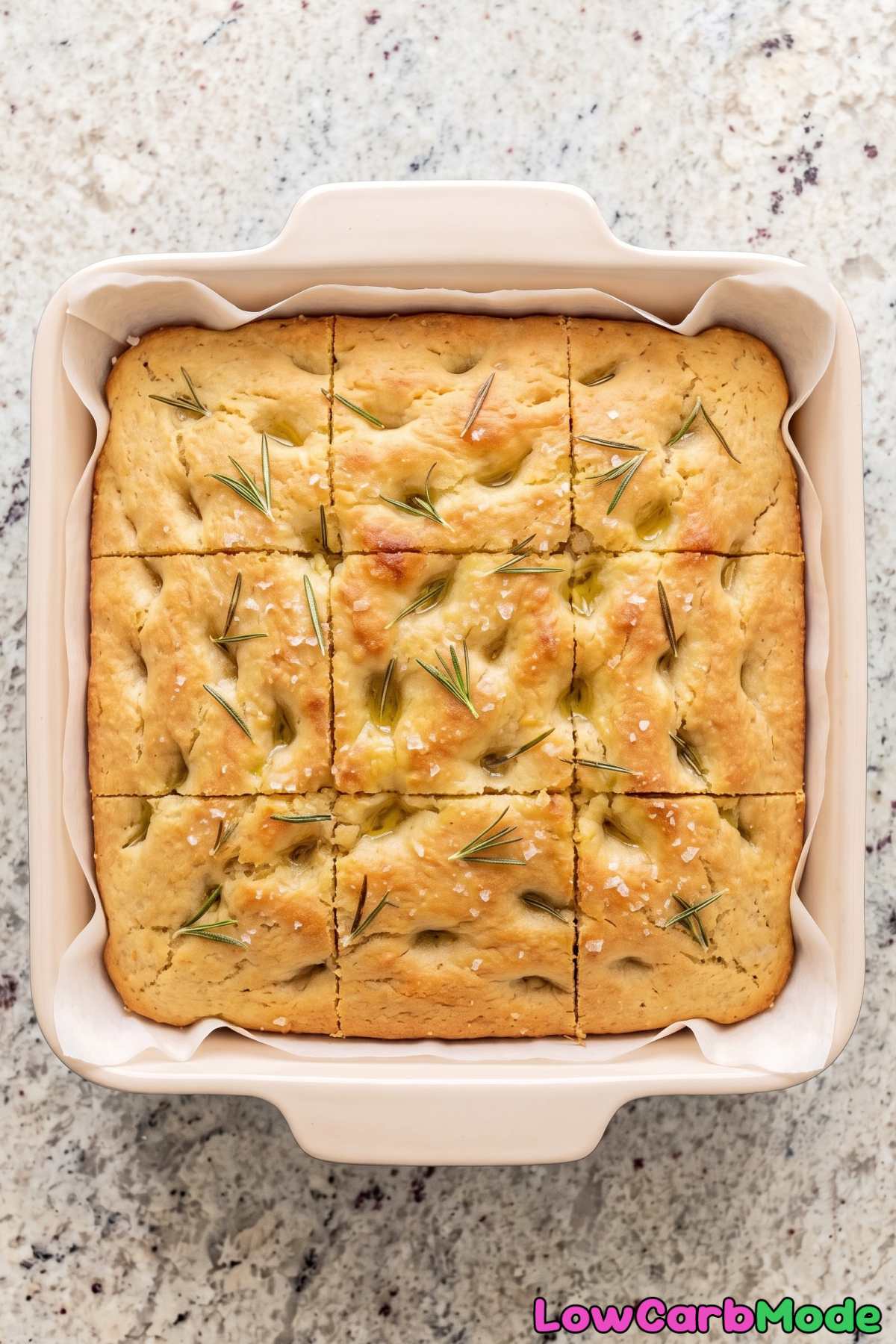 savory keto herb focaccia