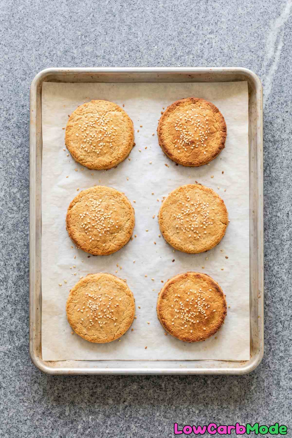 Easy baked low carb sandwich thins