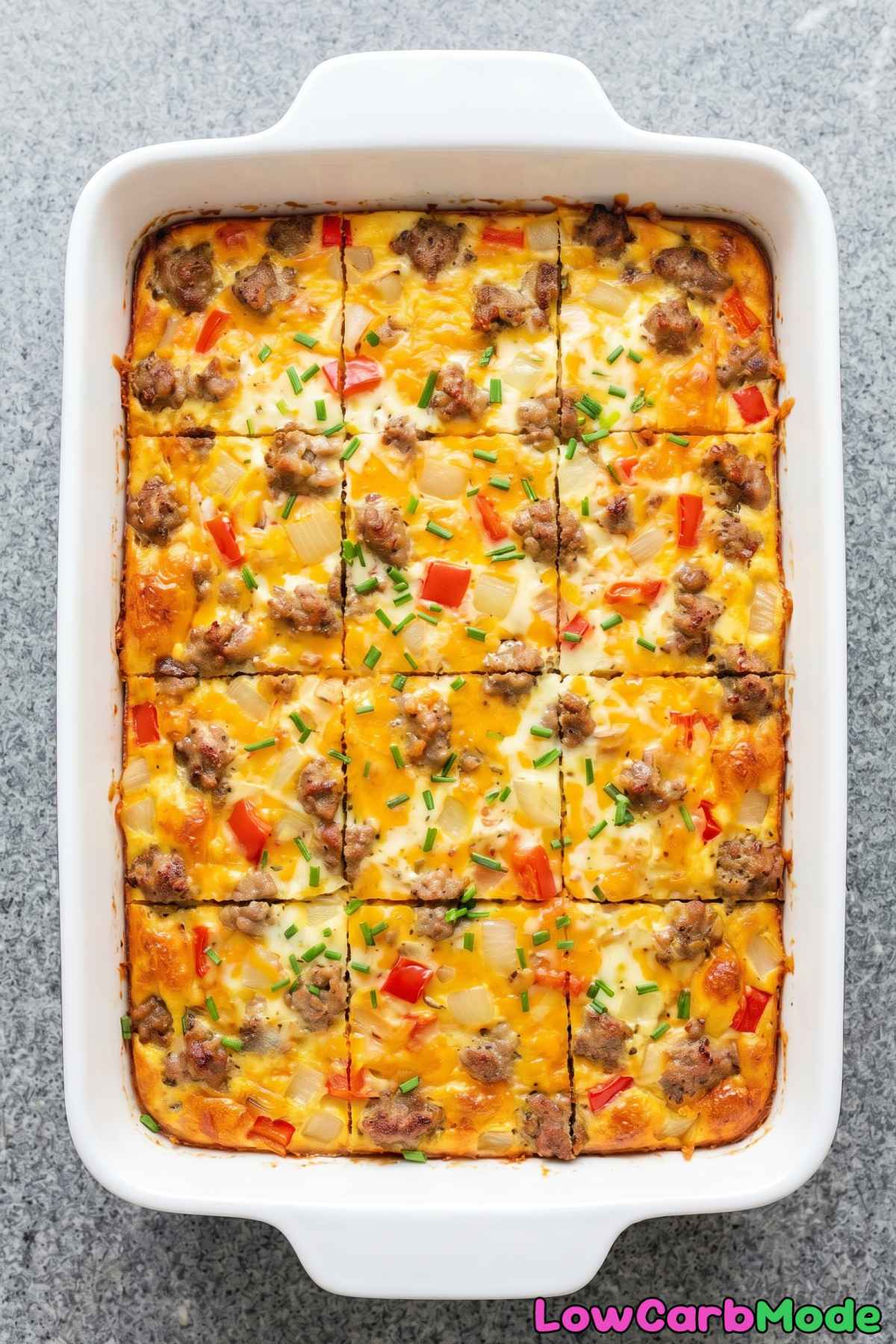 savory sausage egg and cheese casserole