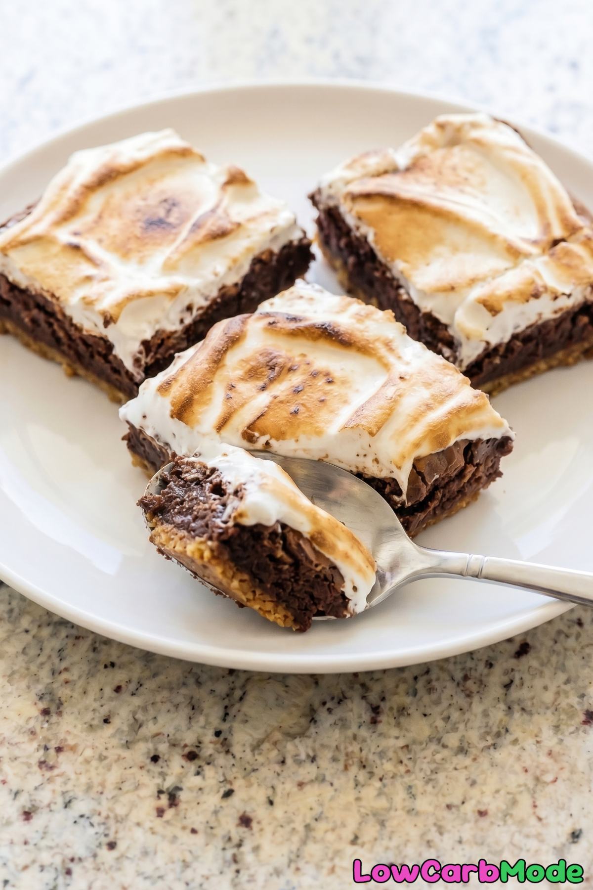 tempting keto smores brownies fresh baked
