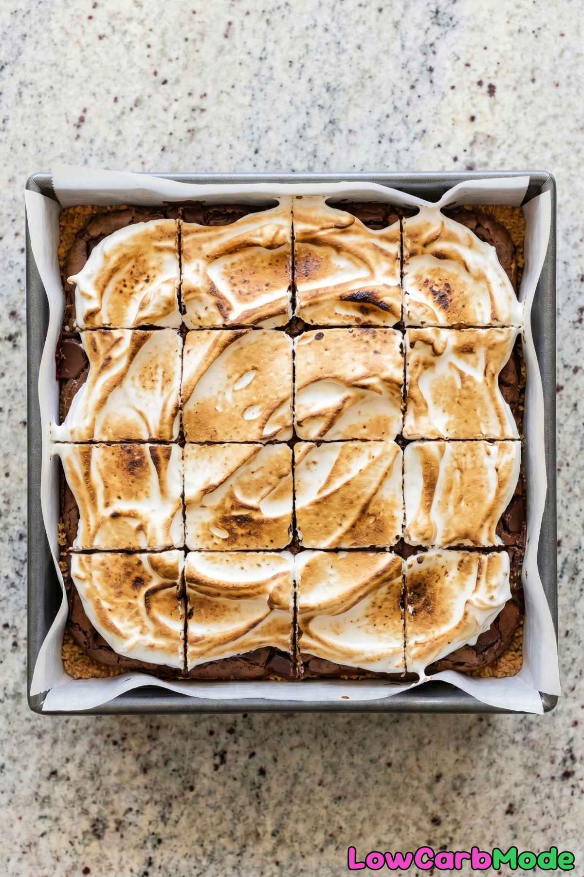 perfect keto smores brownies golden top