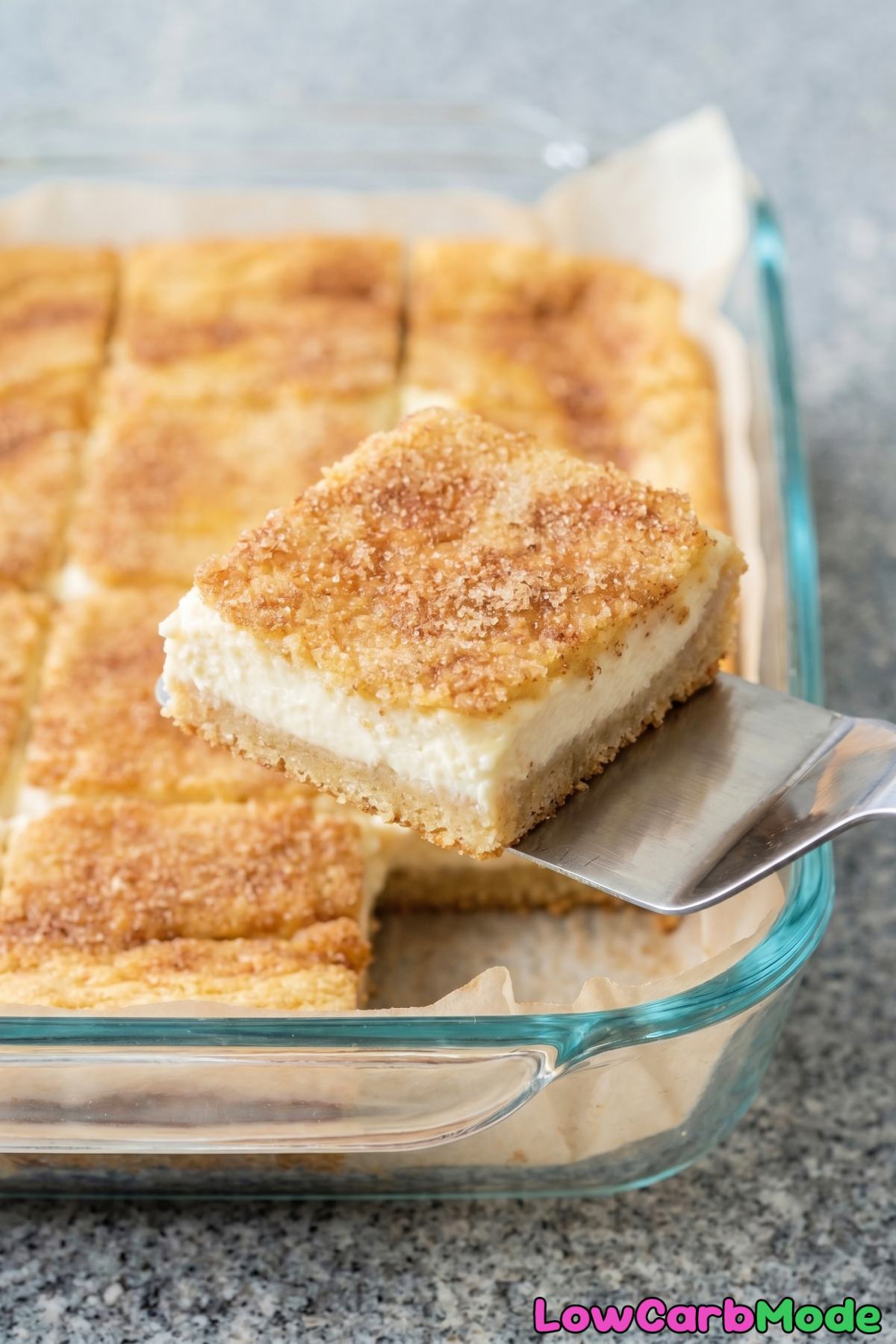 Rich keto sopapilla cheesecake bars