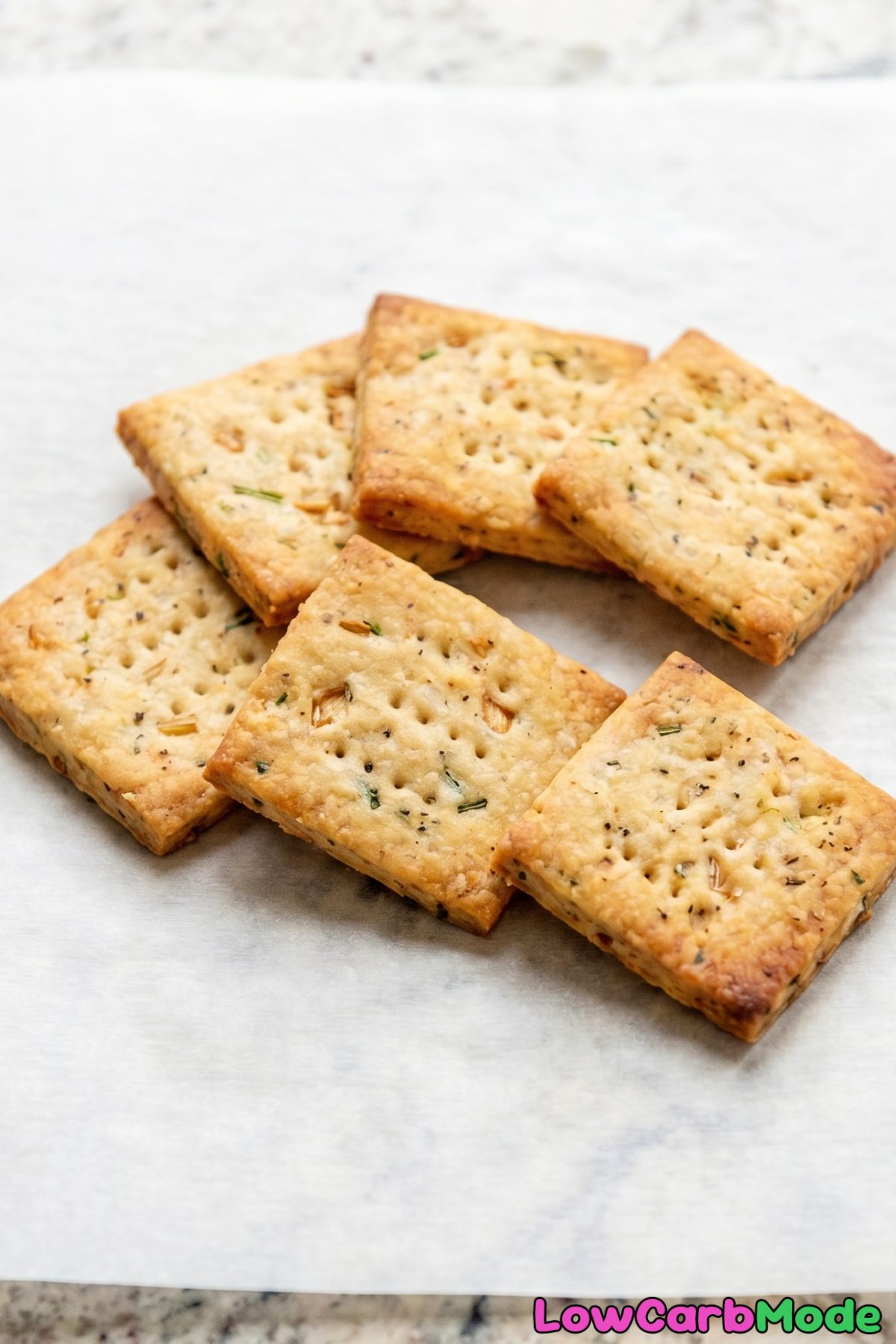 Flavorful keto sour cream & onion crackers