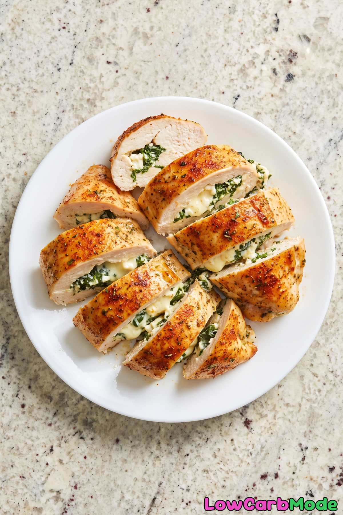 flavorful keto chicken with feta spinach