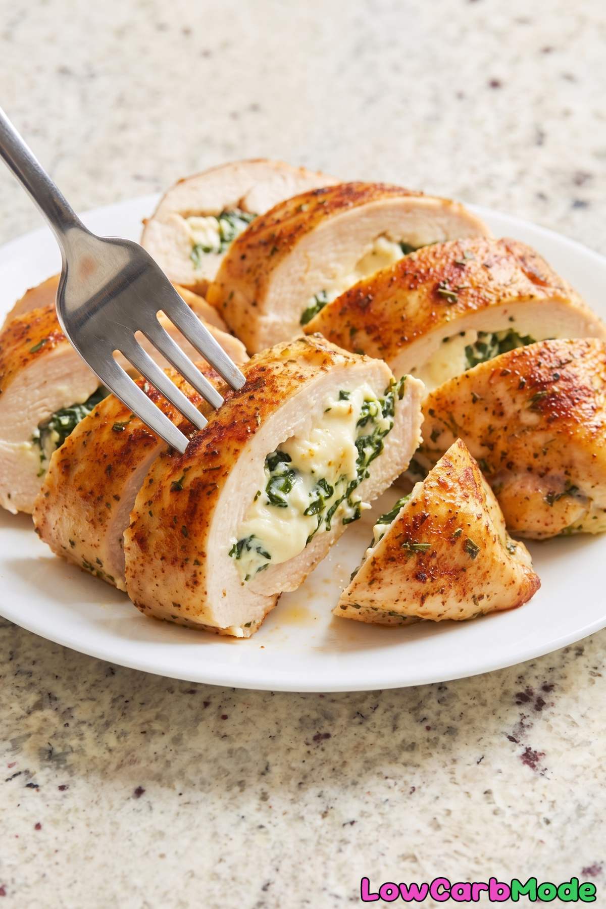 savory keto spinach feta chicken recipe