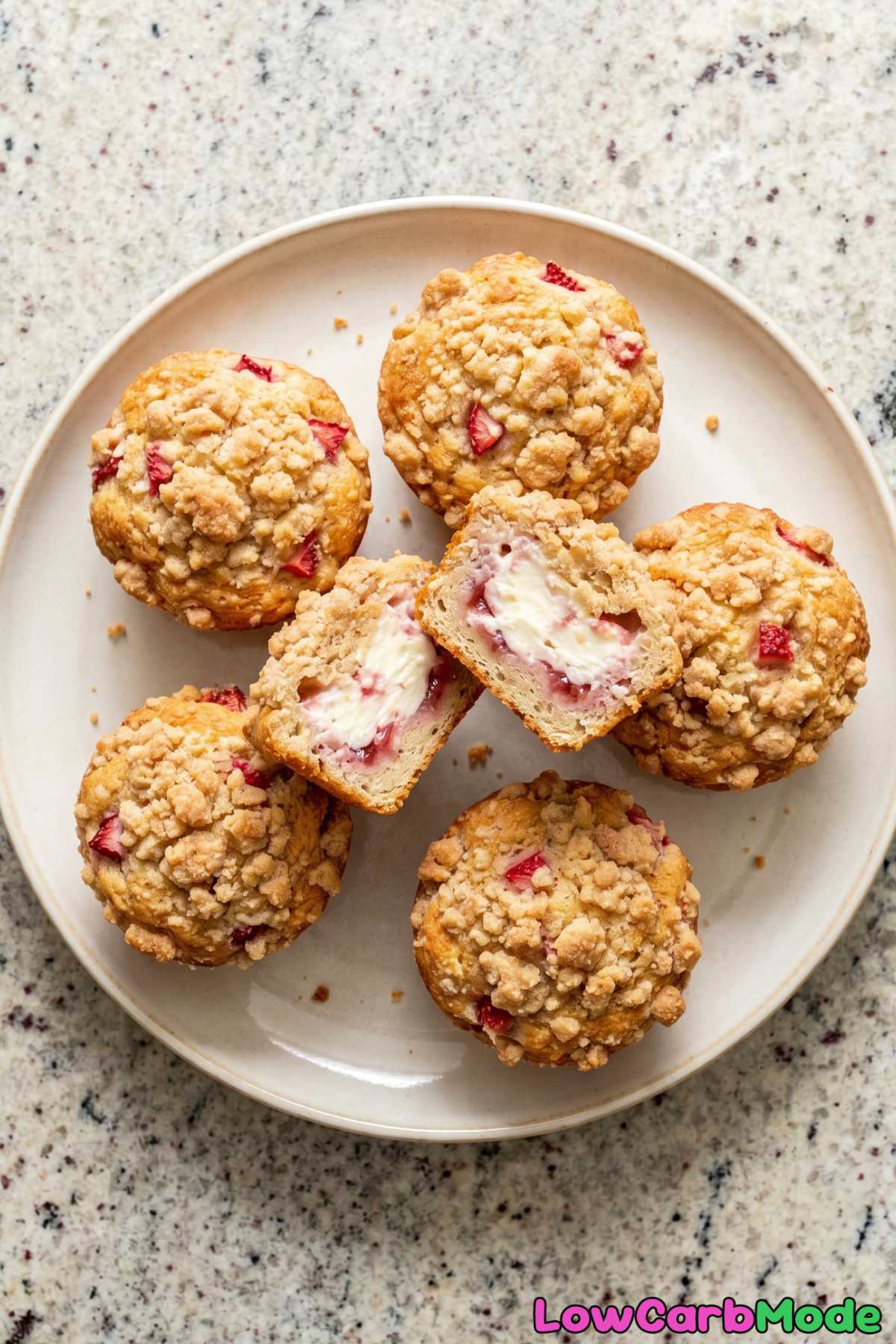 Decadent keto stuffed cheesecake muffins