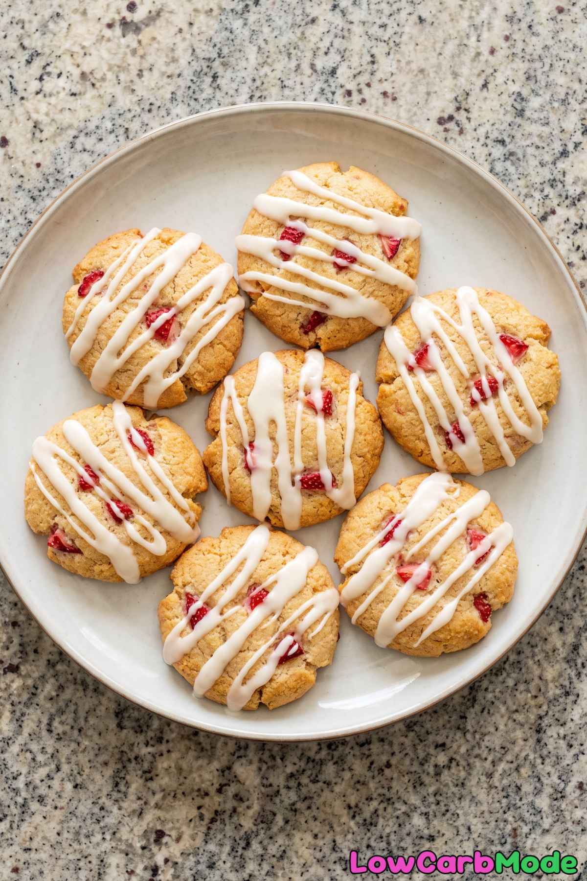 Low carb strawberry shortcake cookies