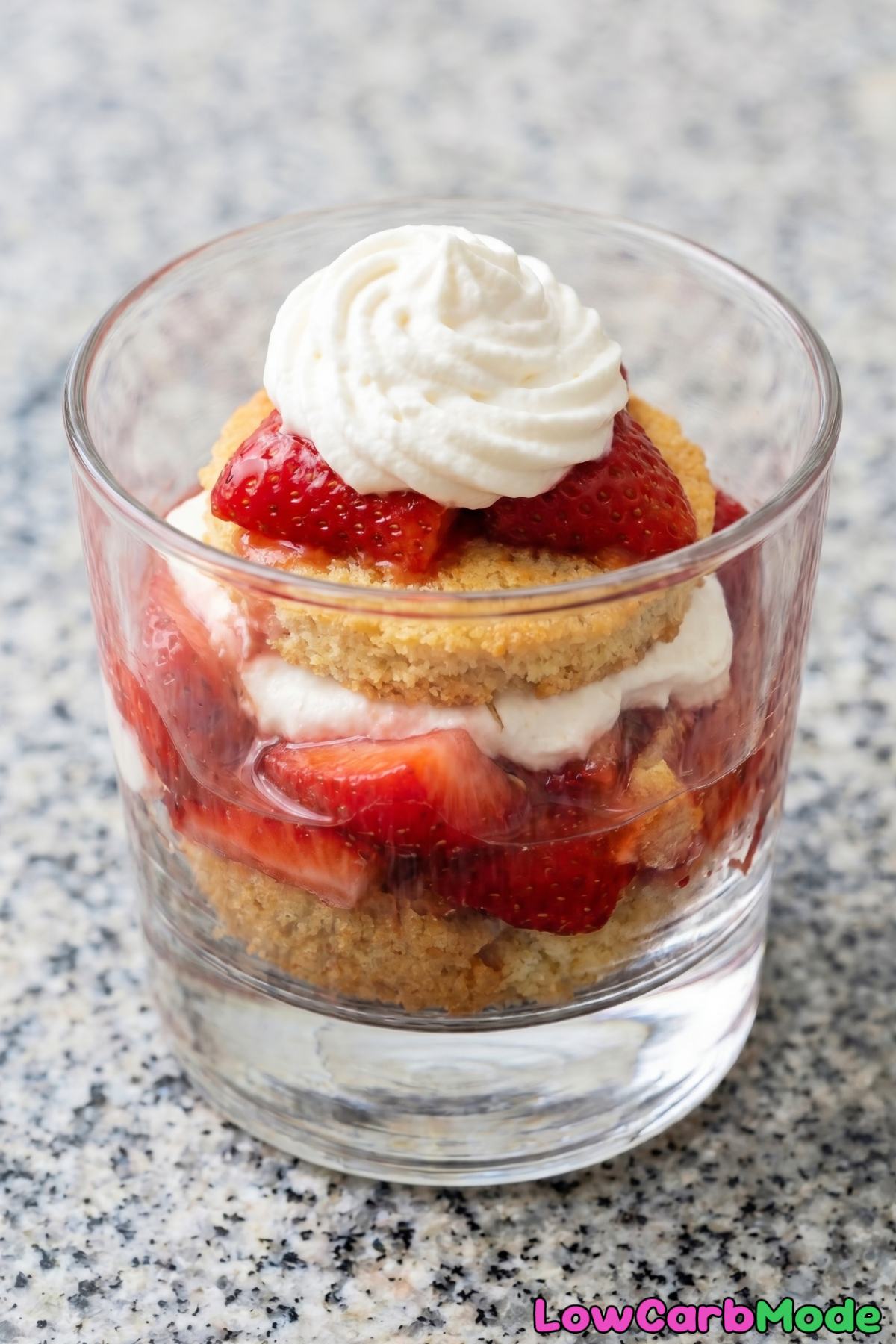 Dreamy keto strawberry shortcake cups