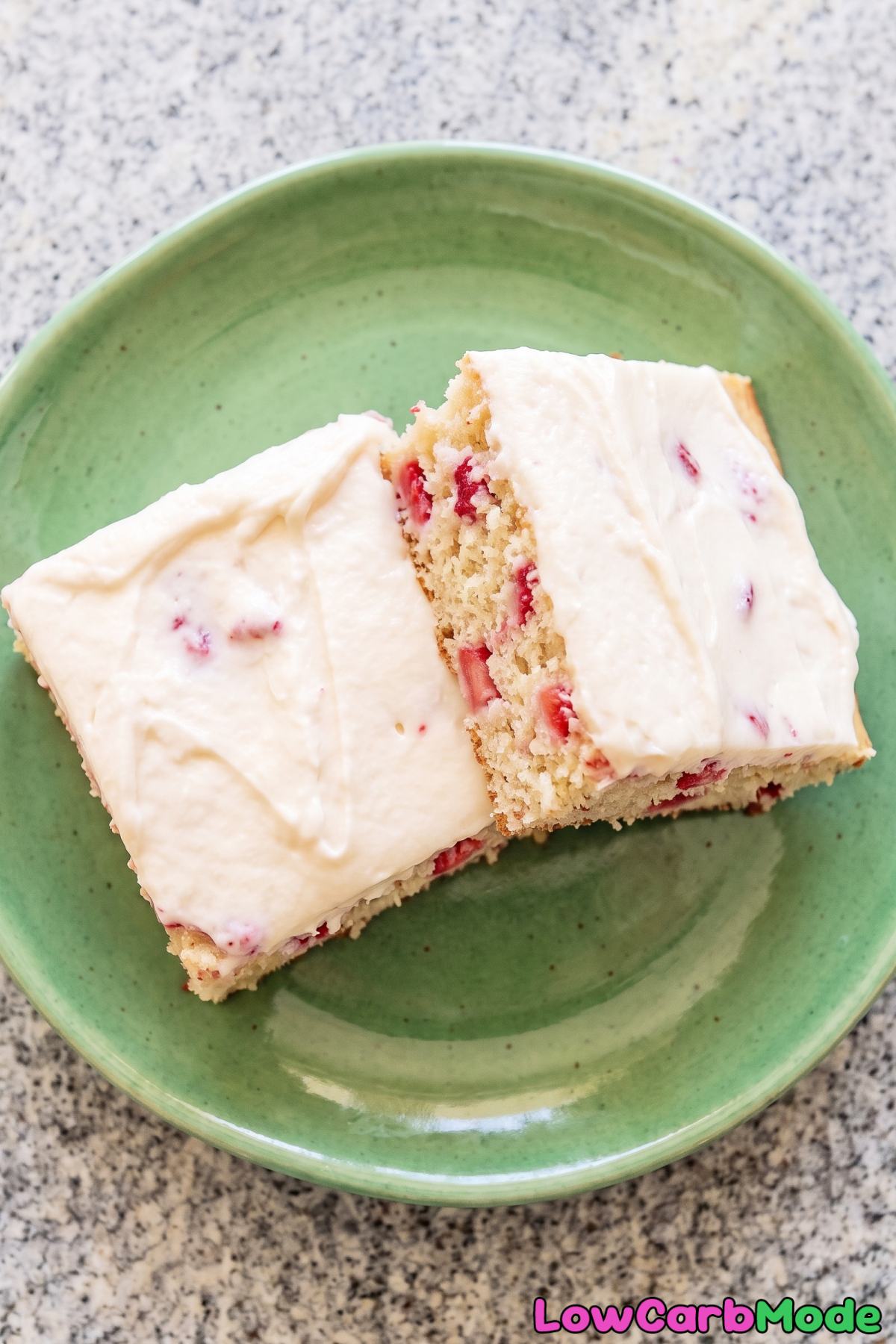 Fluffy strawberry yogurt sheet cake