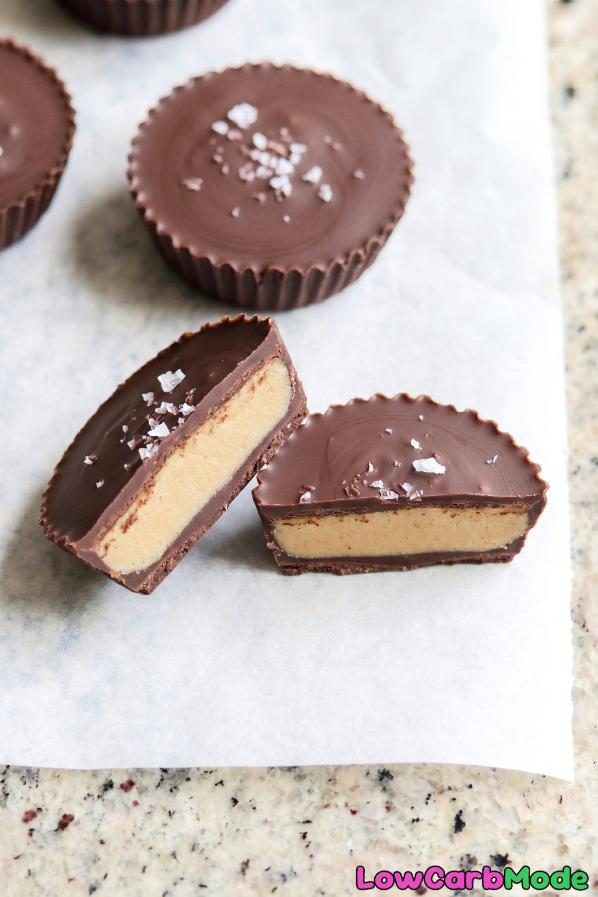 Luscious keto tahini chocolate cups homemade