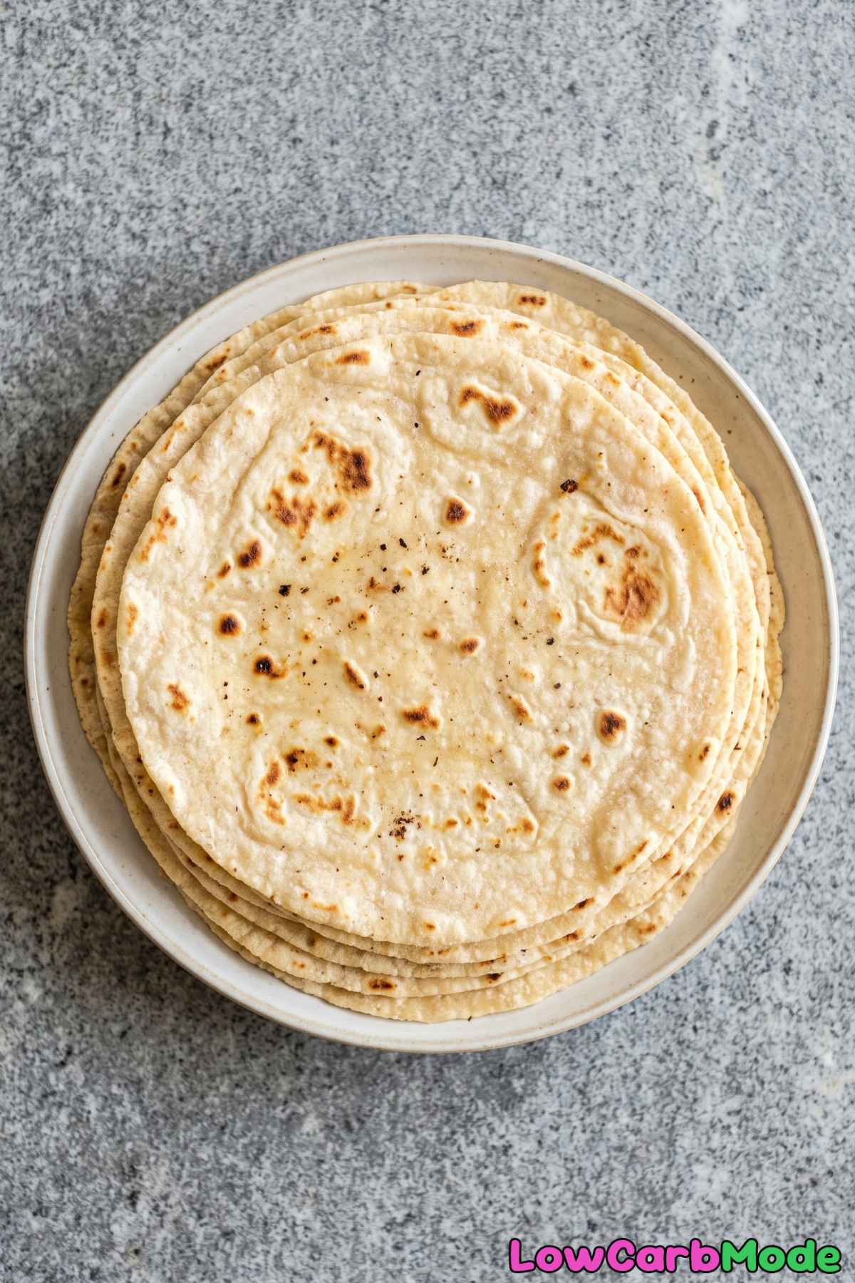 Soft homemade keto tortillas