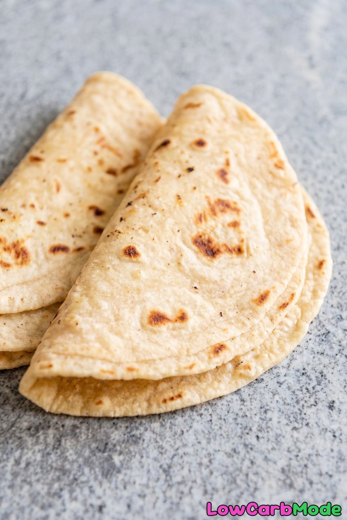 Light keto flatbread tortillas