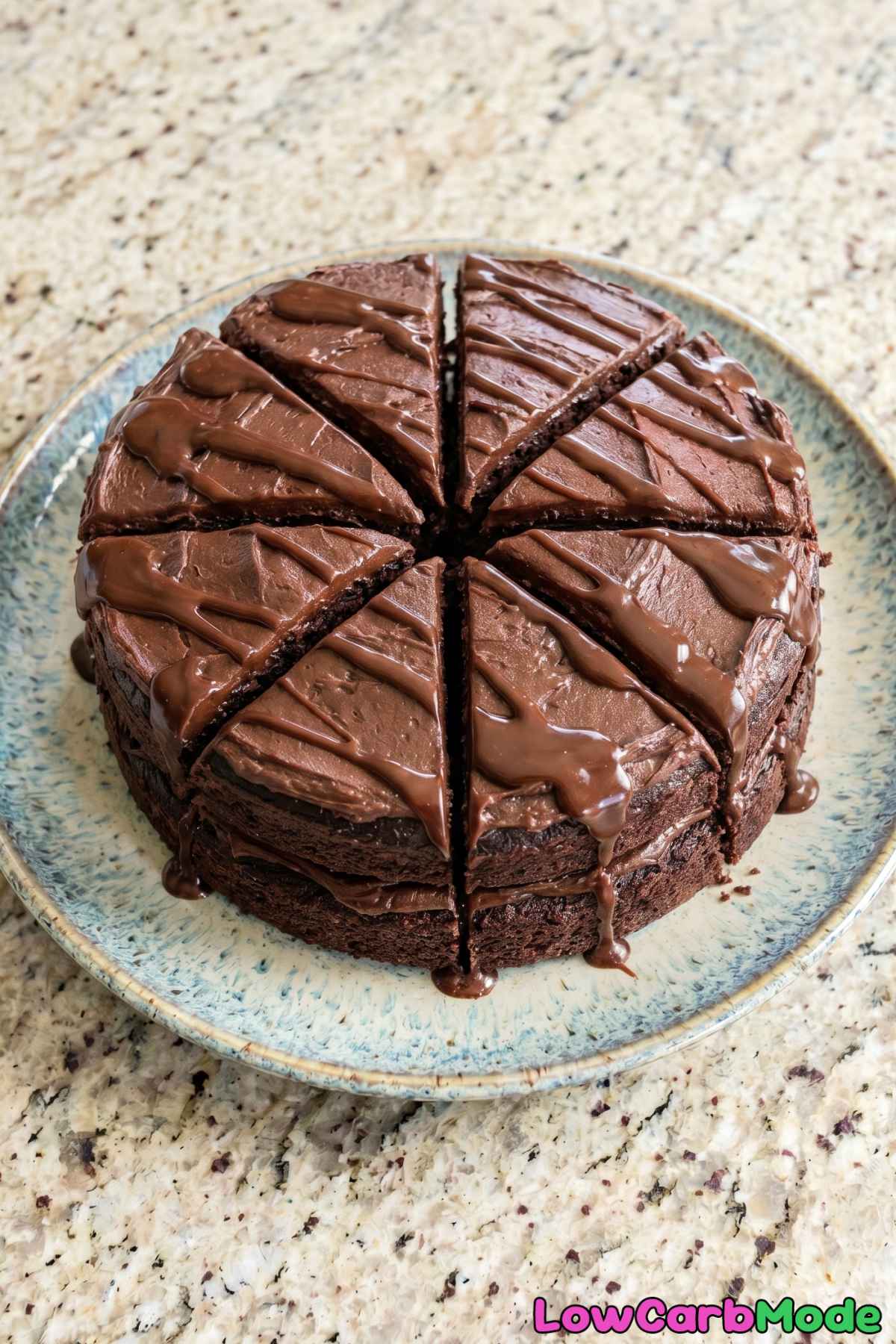 Irresistible keto triple chocolate cake treat