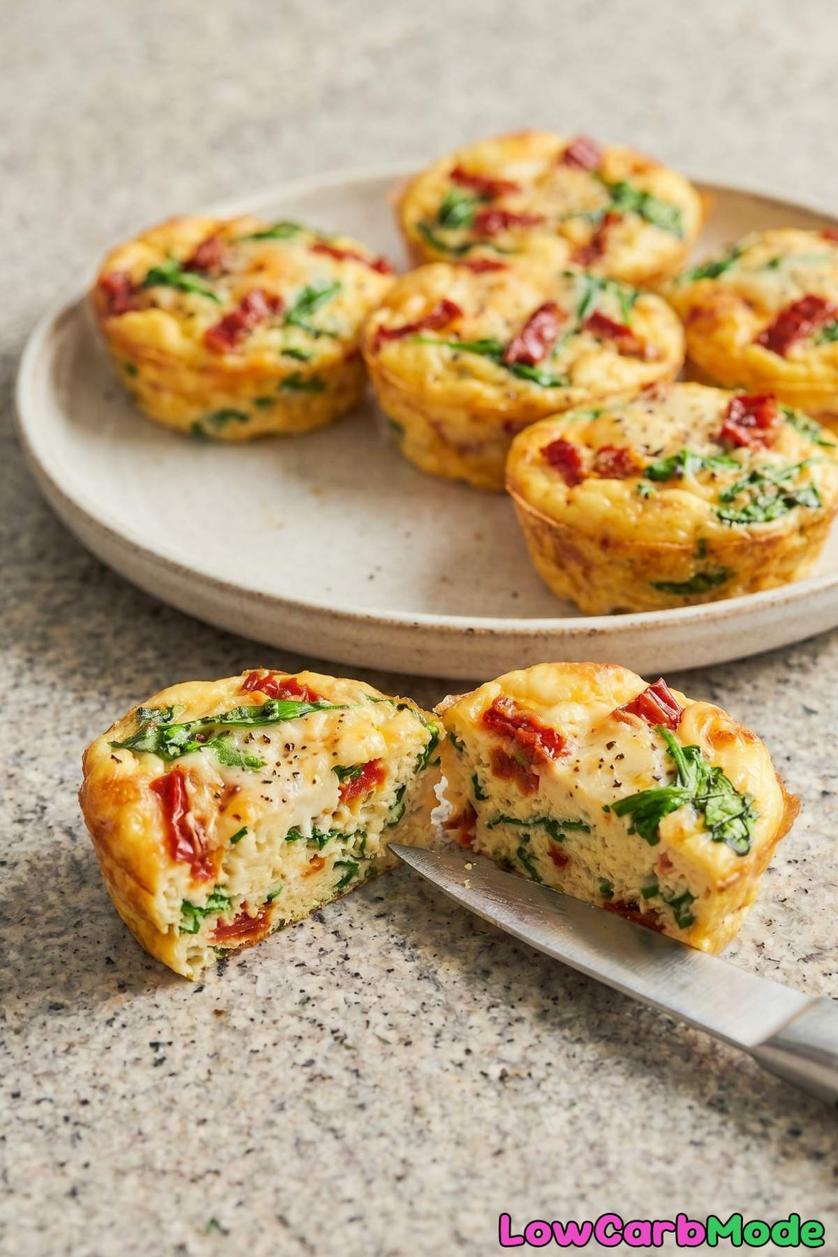 warm tuscan egg bites fresh from oven