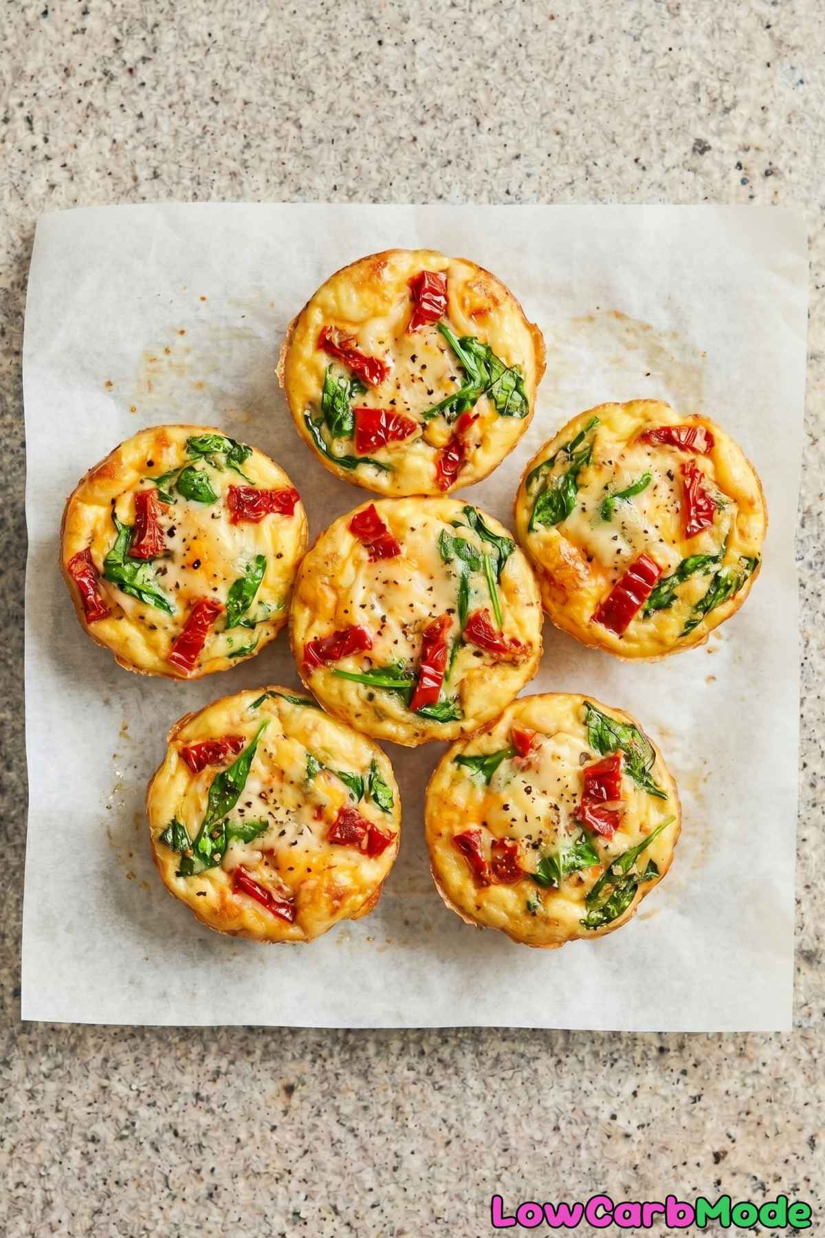 rich keto egg bites with sun-dried tomato