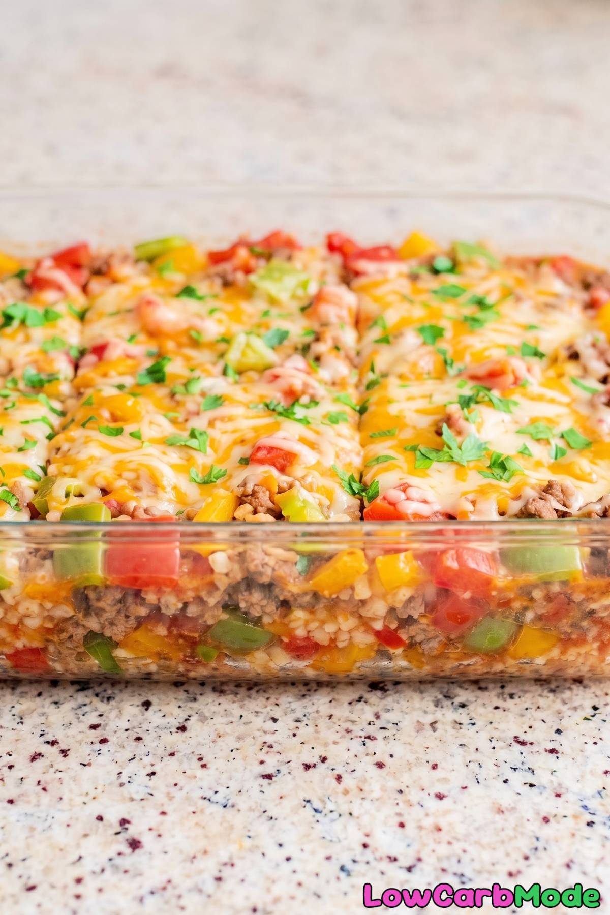 Cheesy keto unstuffed pepper casserole