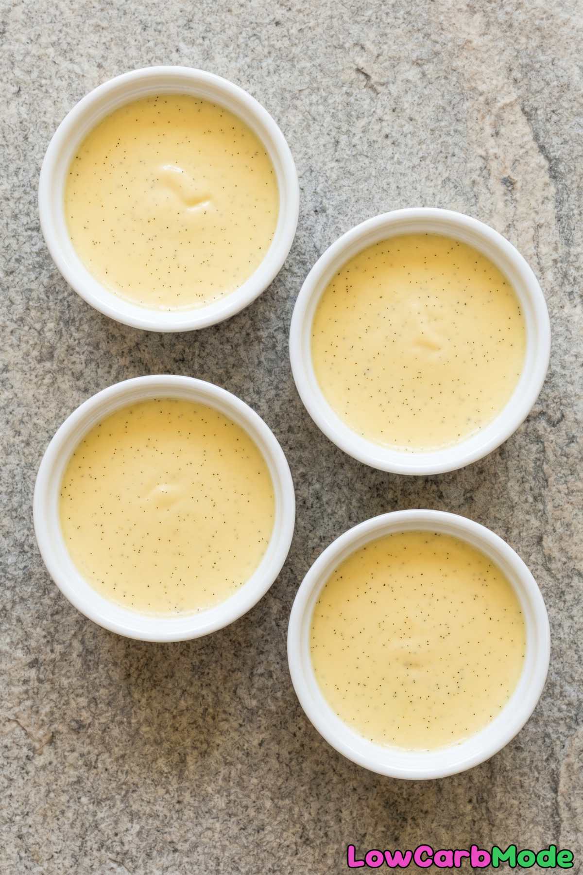velvety vanilla bean custard cups