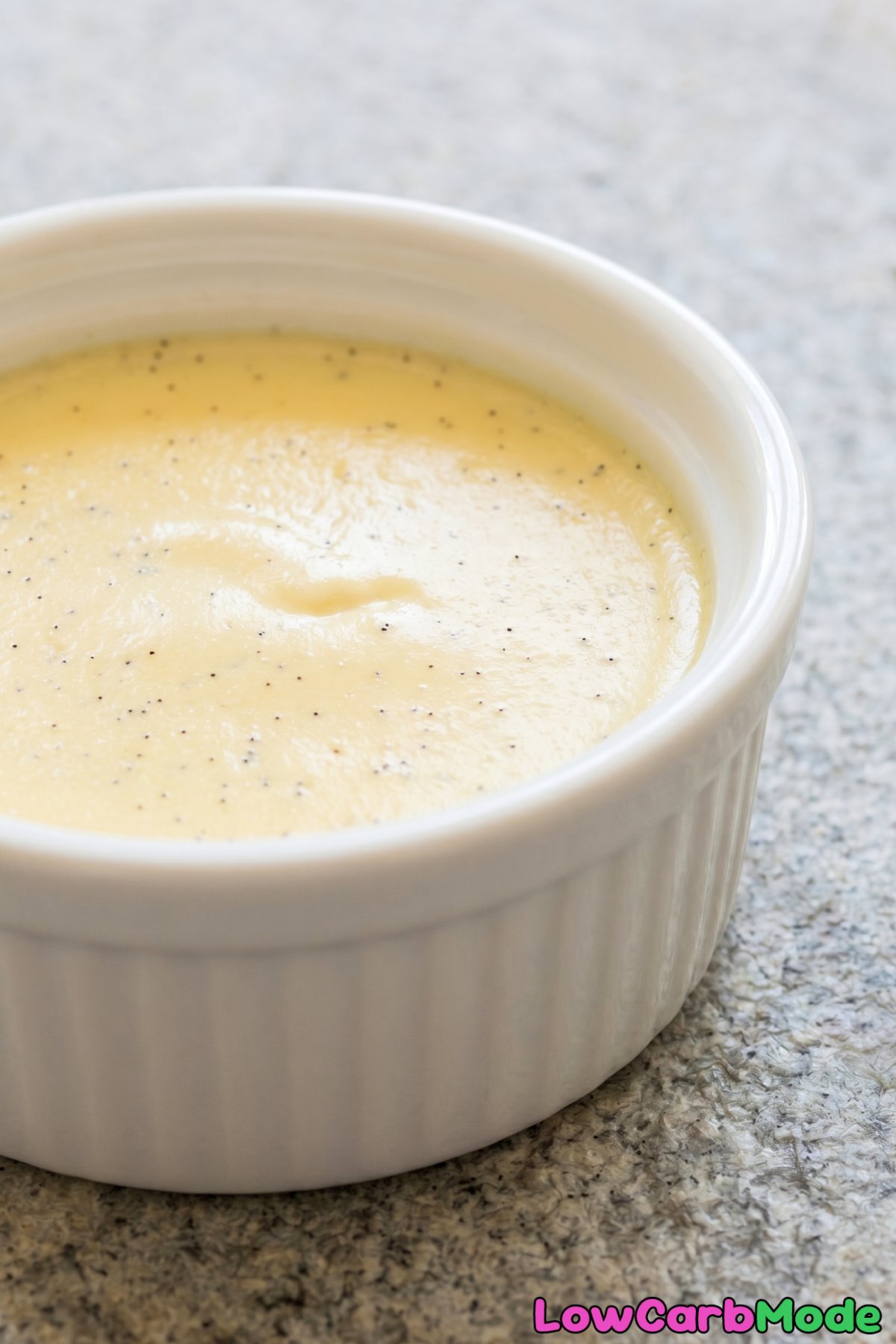rich vanilla bean custard cups
