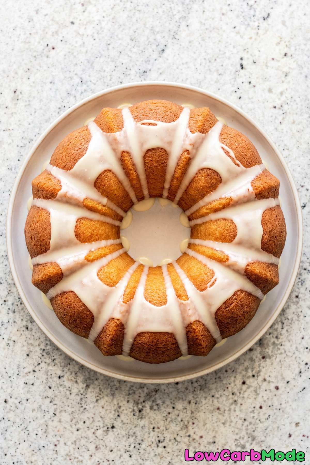 Golden keto heavy cream pound cake loaf