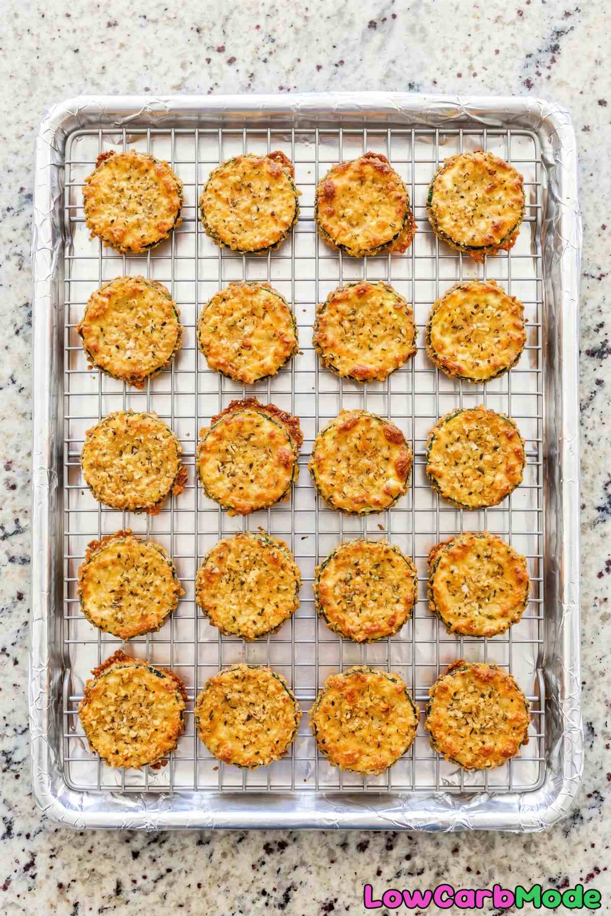 Irresistible keto zucchini parmesan crisps